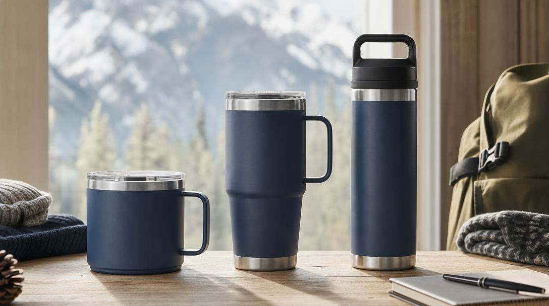 Yeti Rambler mug, travel mug e bottle a confronto per uso quotidiano e outdoor leggero