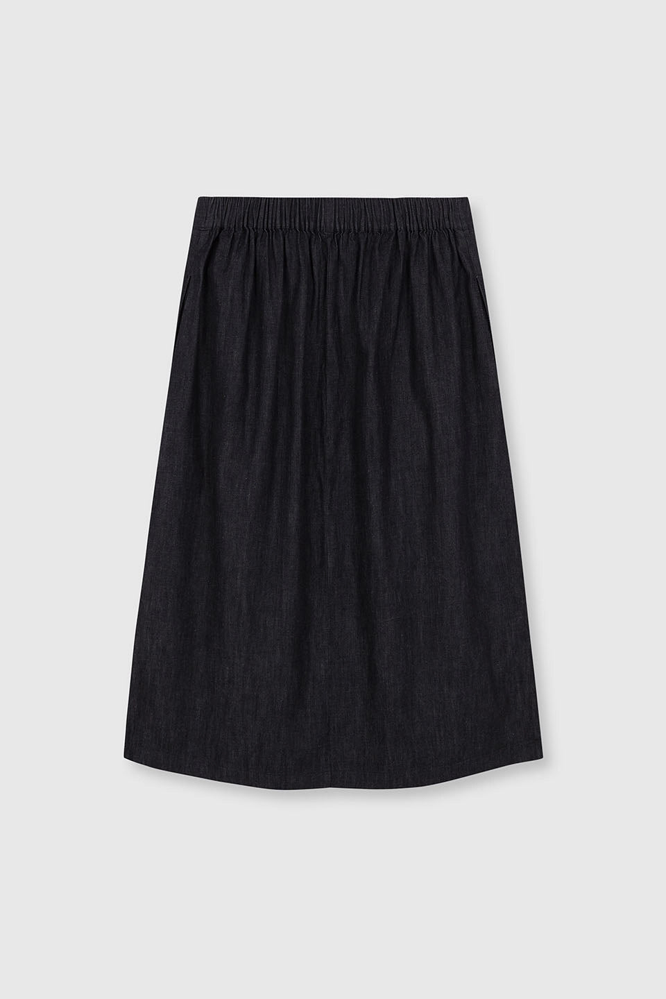 Women's College Skirt Denim Black