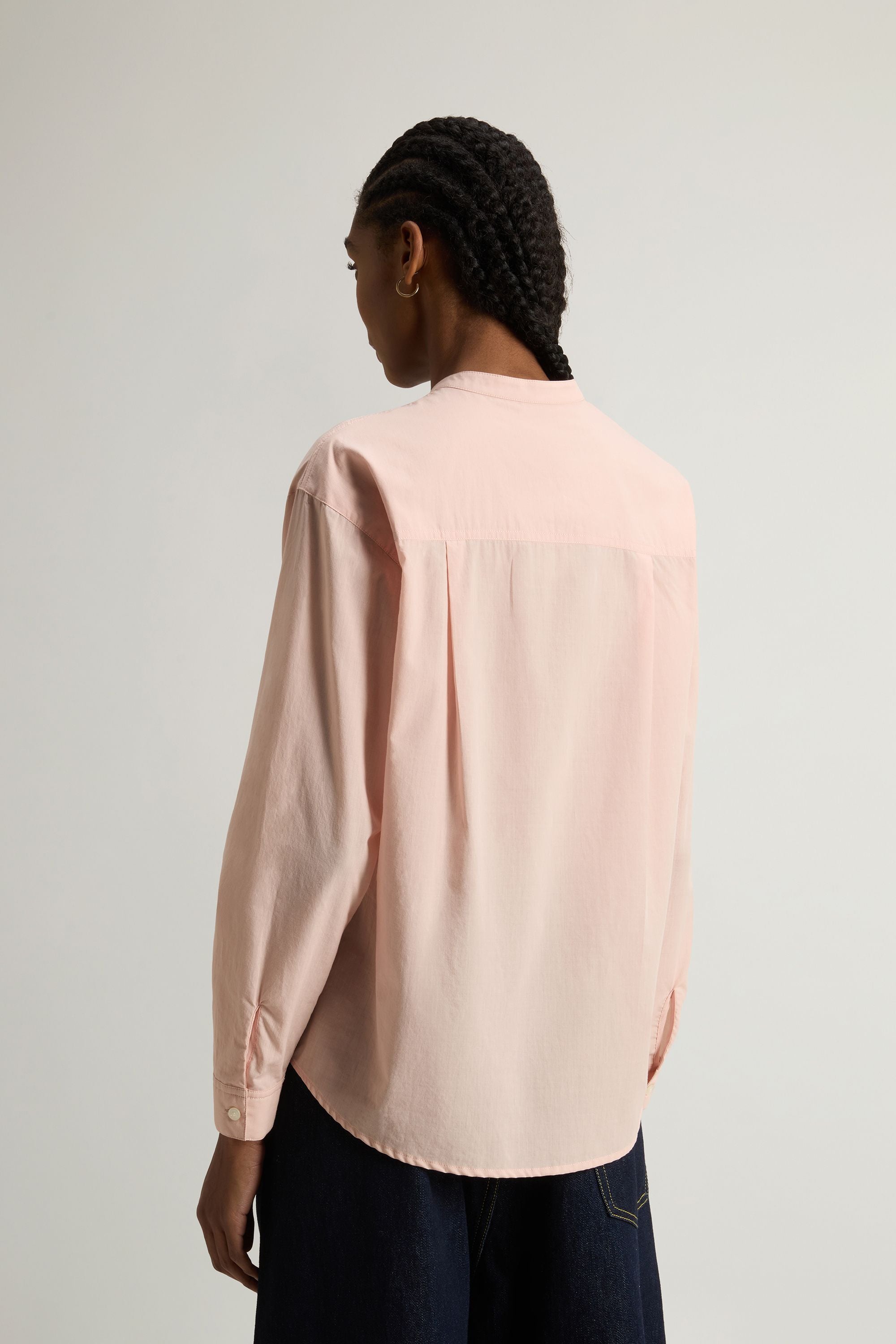 Camicia Relaxed Henley Donna Rose Smoke