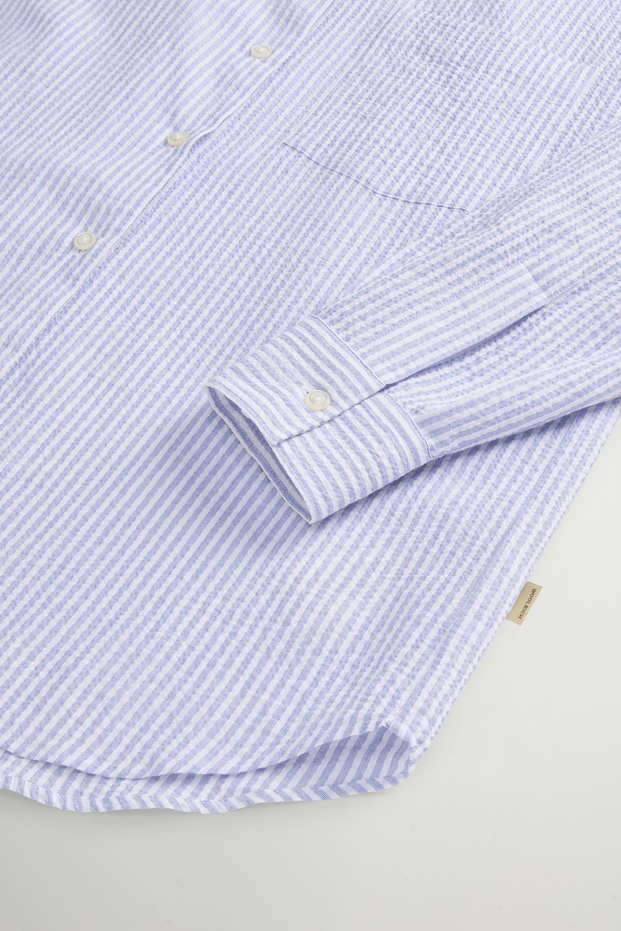 Camicia Seersucker Donna Blue Stripe