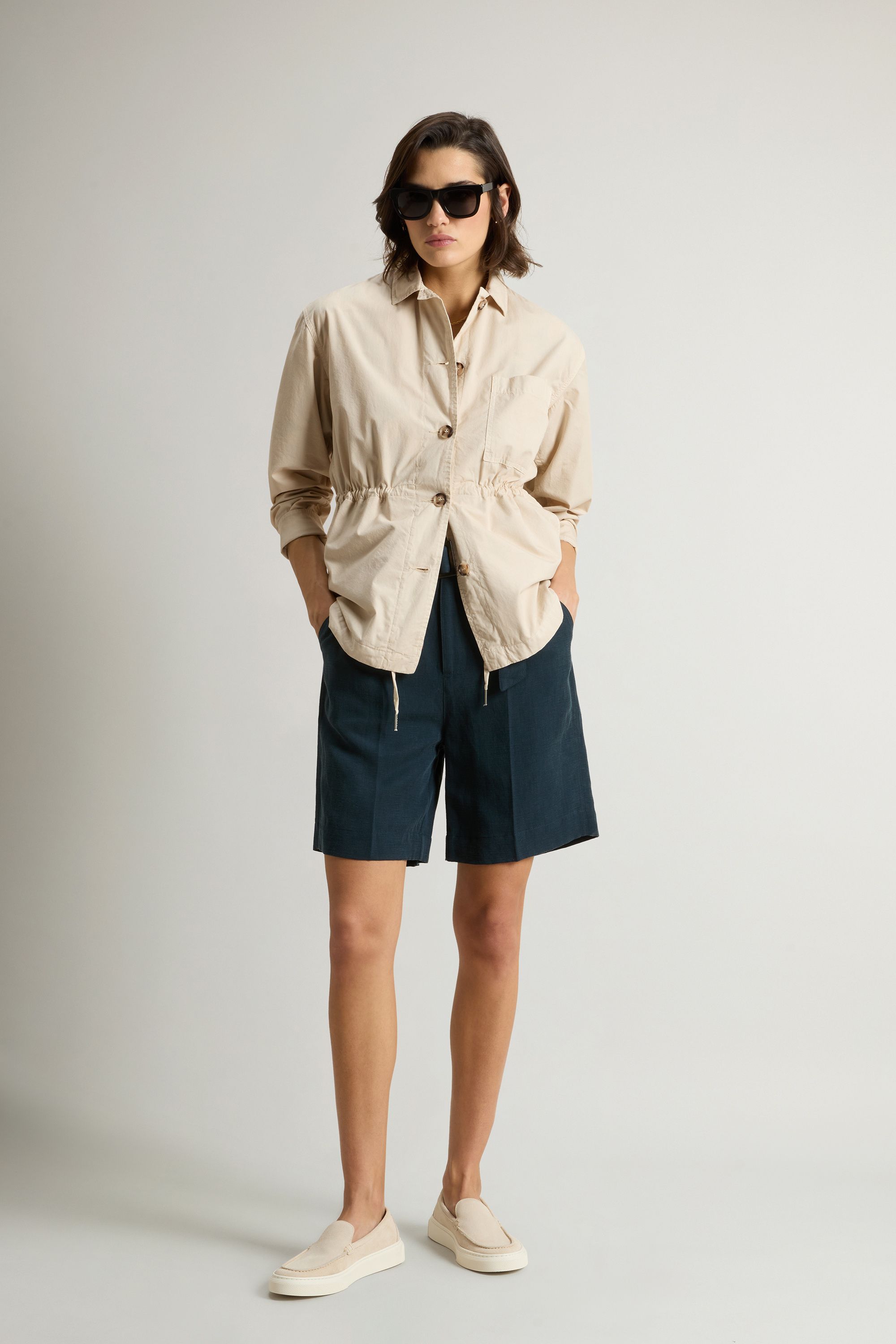 Frau Overshirt Hemd Light Oak