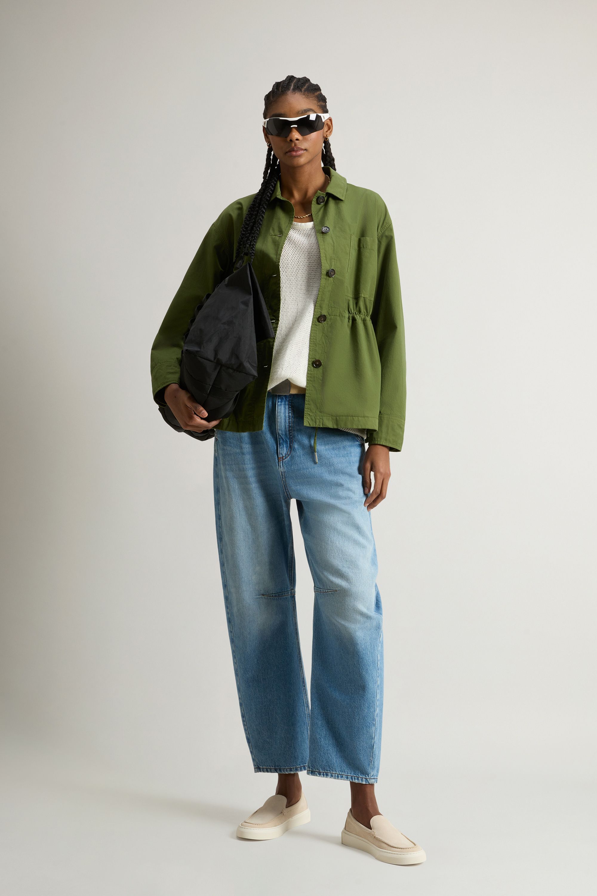 Woolrich | Camicia Overshirt Donna Cypress - Fabbrica Ski Sises