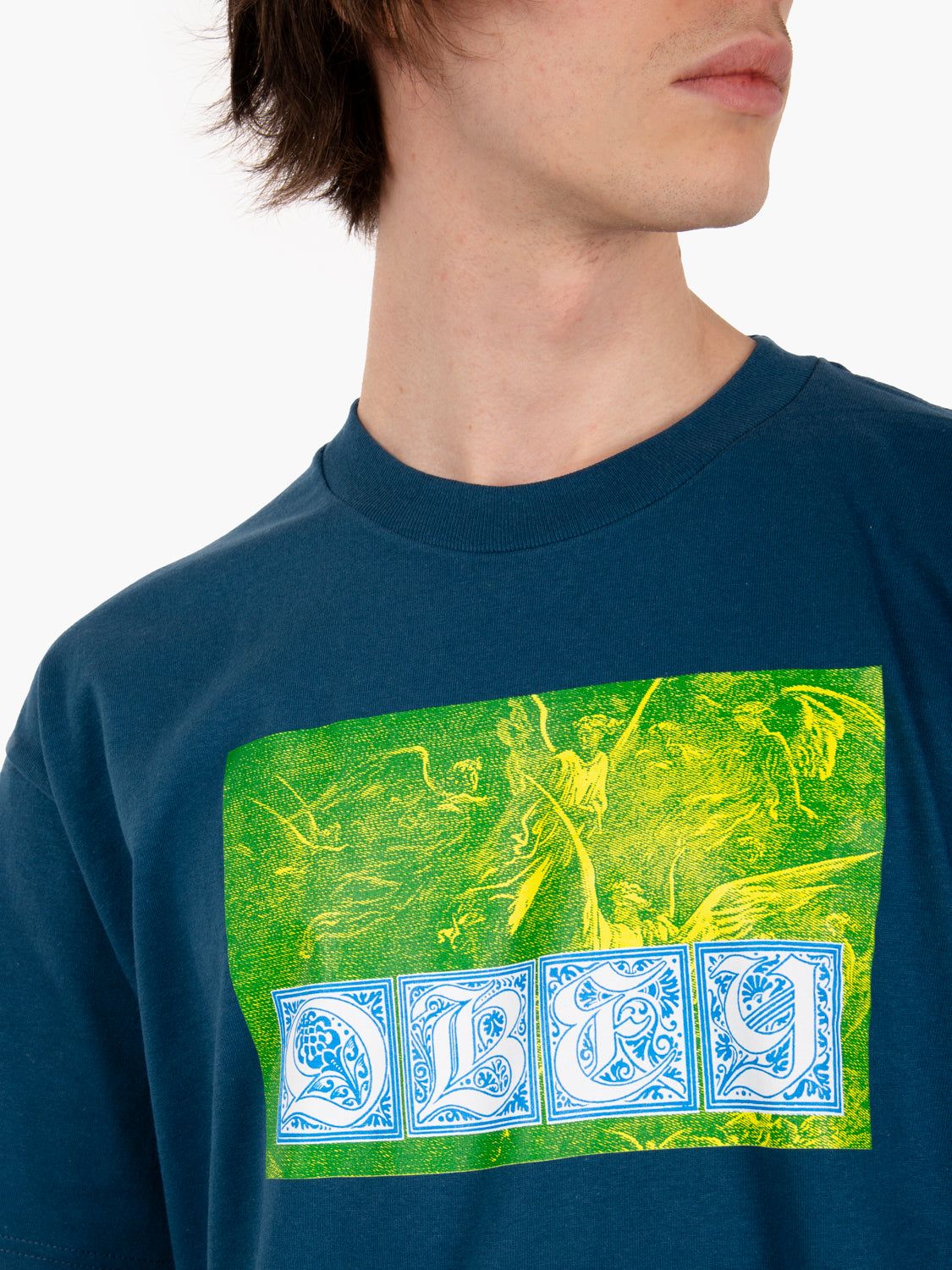 Obey | T-shirt Angels Uomo Harbor Blue - Fabbrica Ski Sises