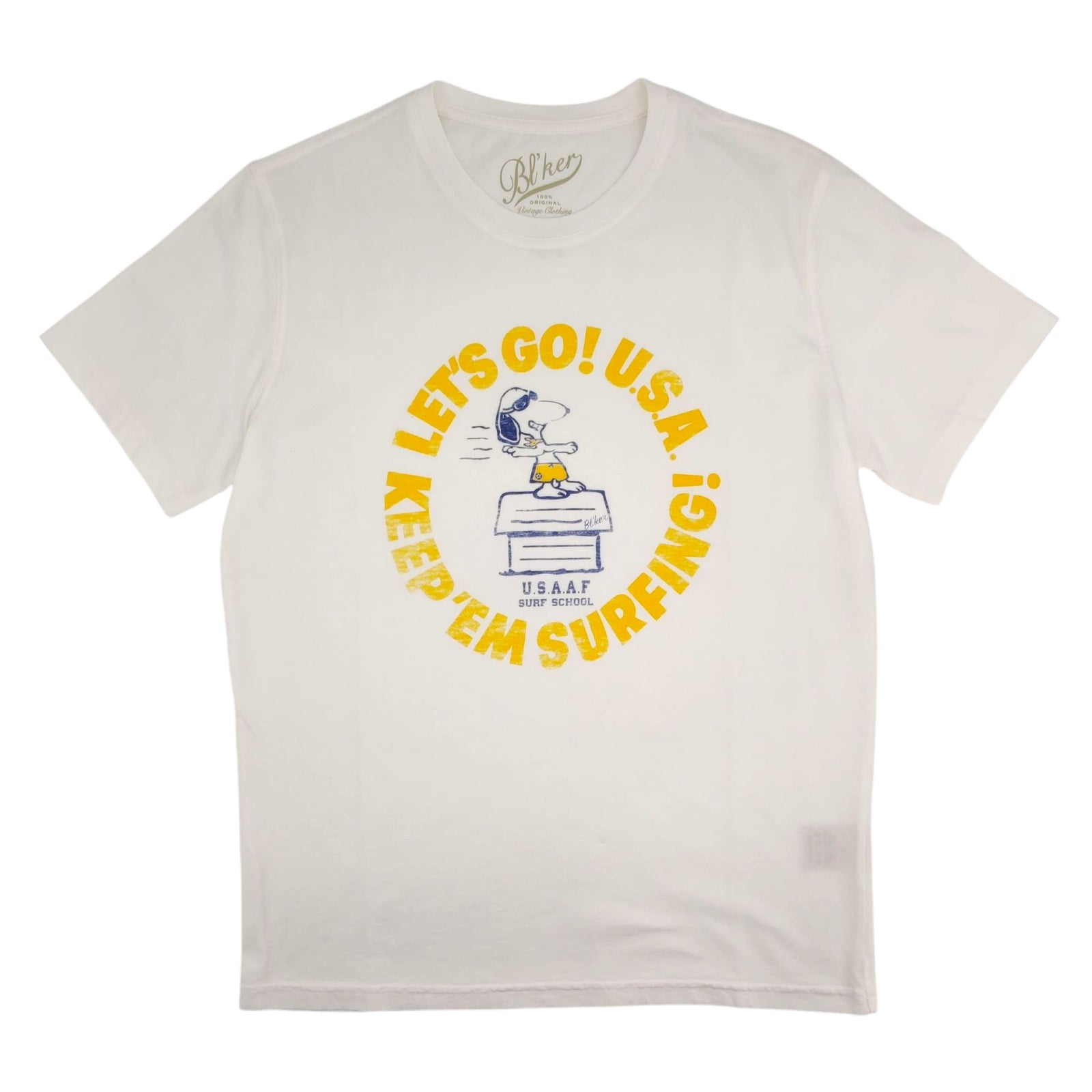 T-Shirt Let's Go Uomo Weiß