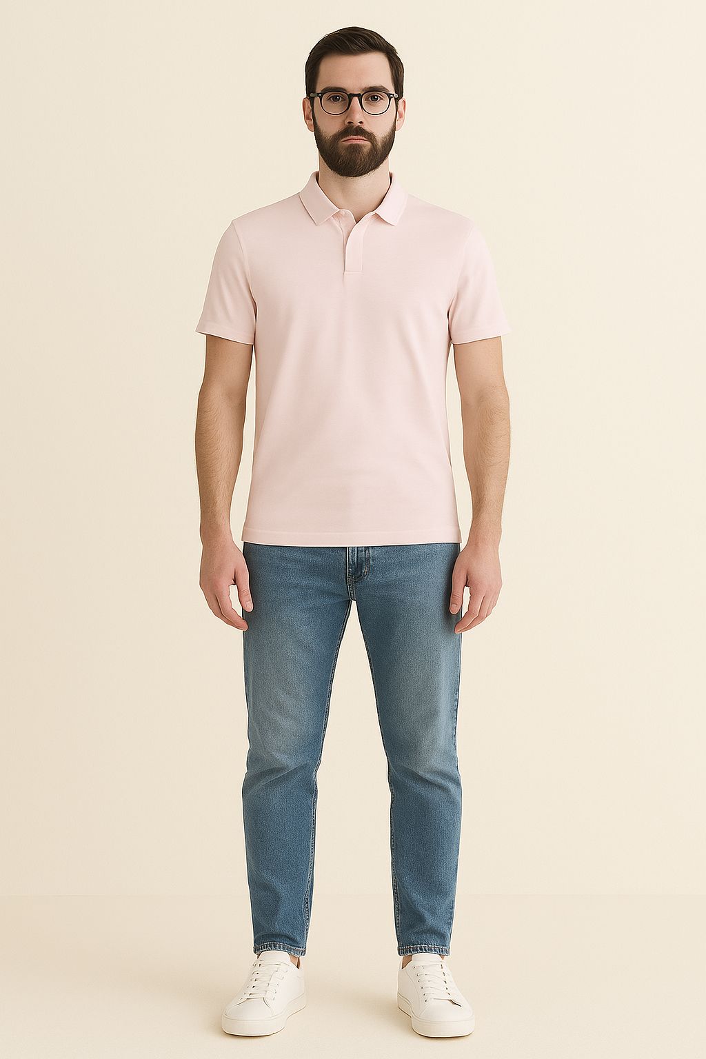 Mann Vibe Polo Light Pink