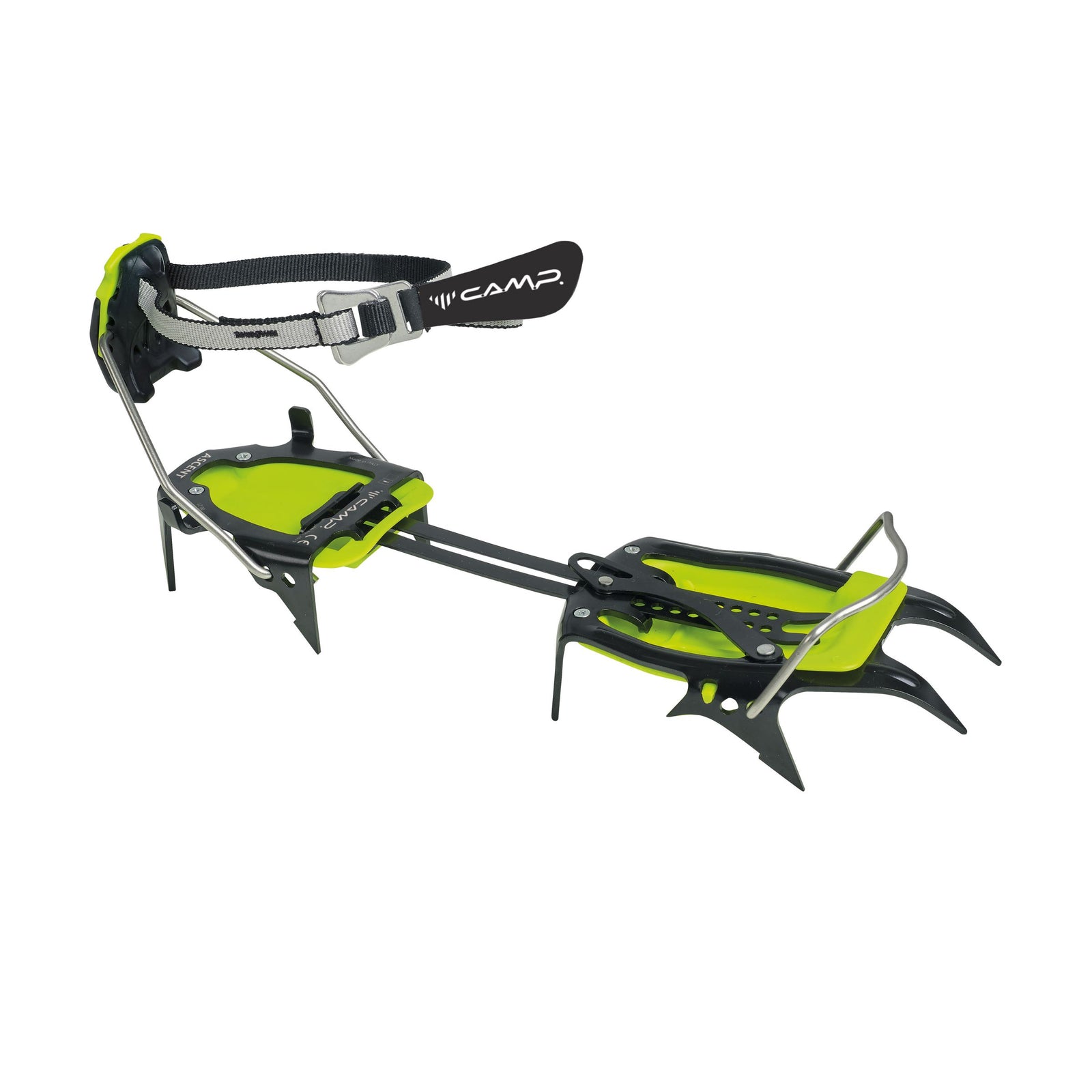 Ascent Auto/Semi Auto Crampons Black/Green Lime