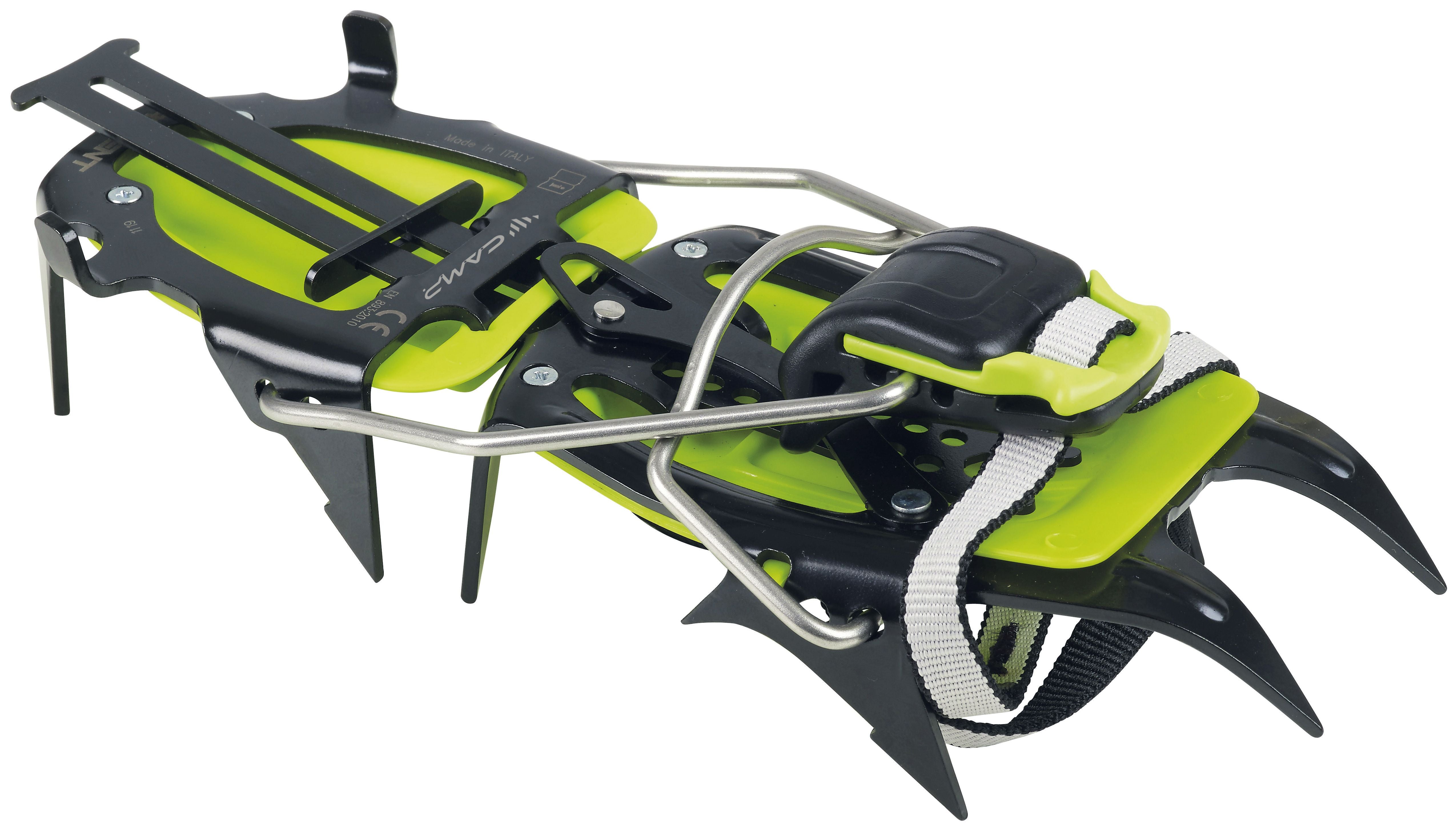 Ascent Auto/Semi Auto Crampons Black/Green Lime