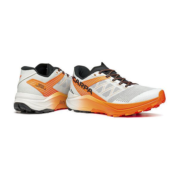 Men's Spin Ultra 2 Shoes Ice/Orange Fluo