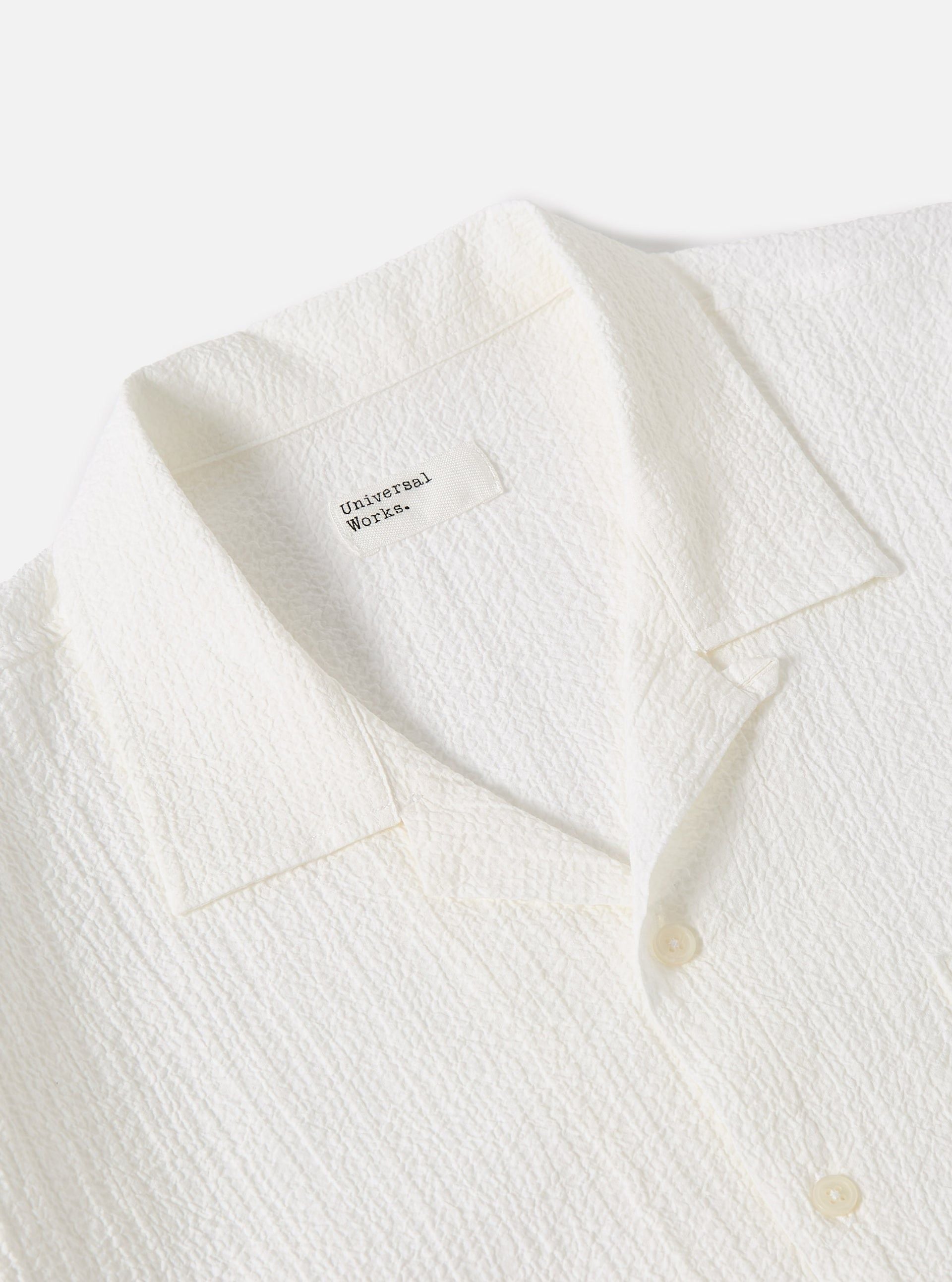 Men's Seersucker Shirt White