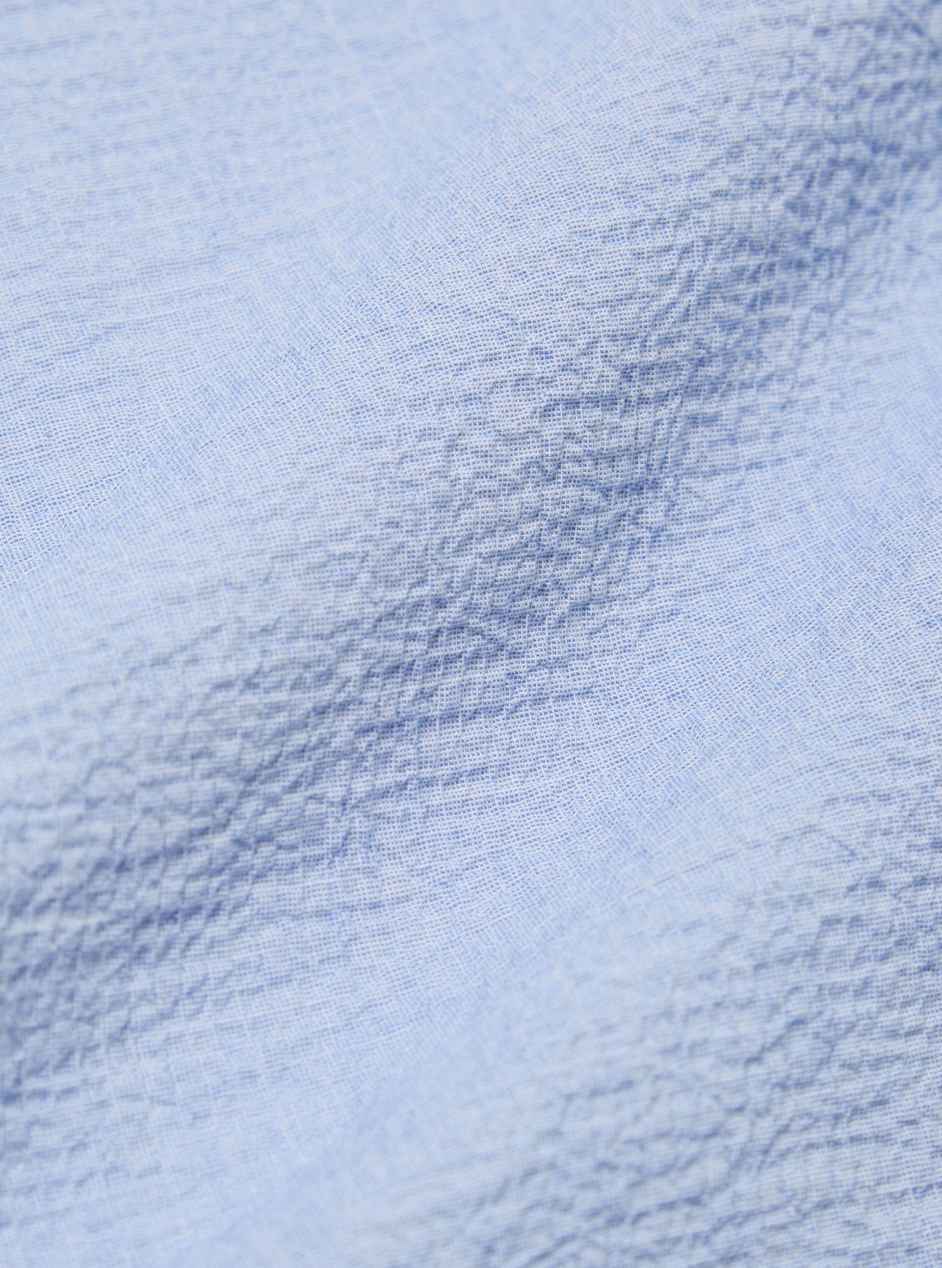 Men's Seersucker Shirt Pale Blue