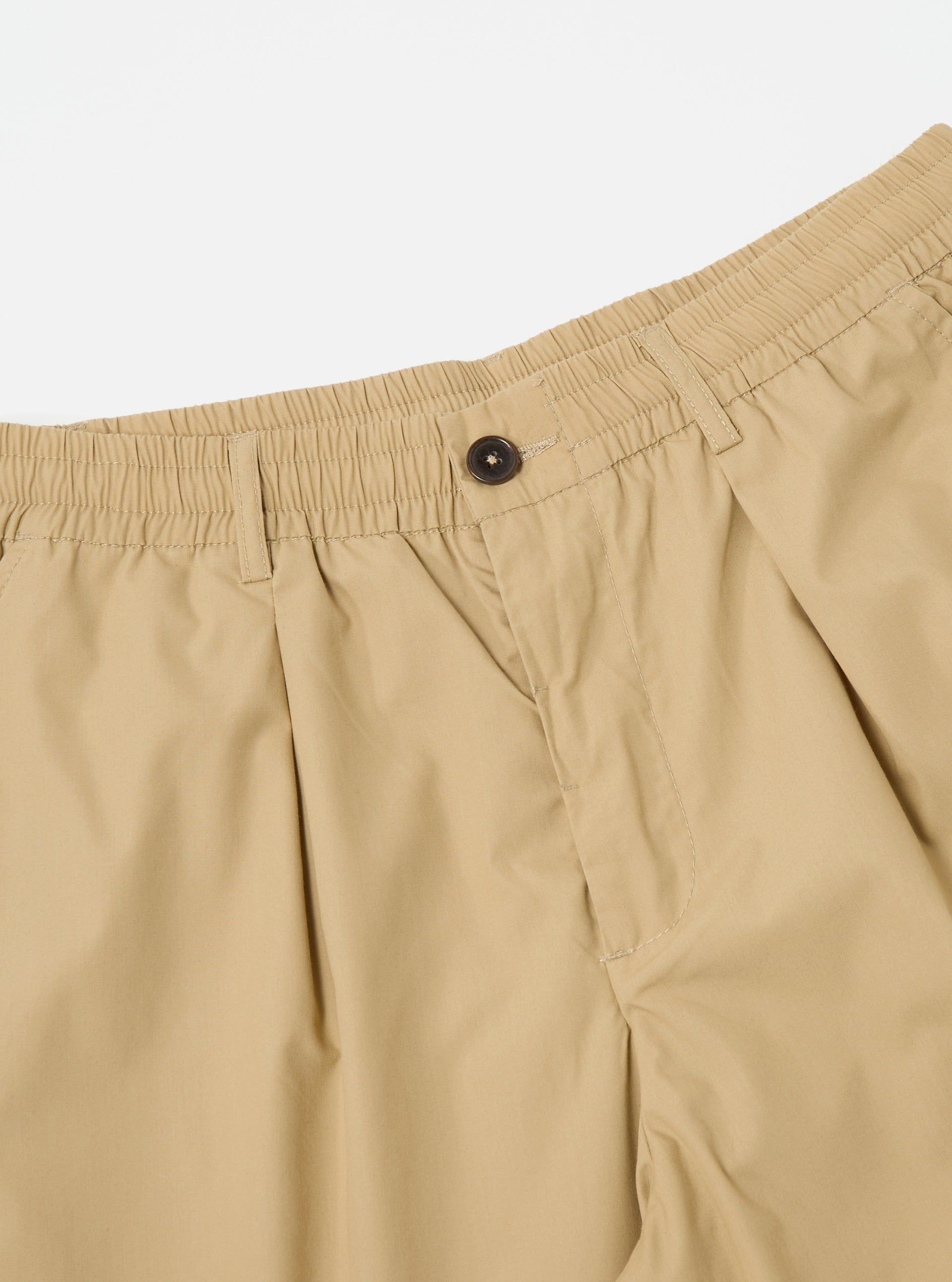 Men's Pleated Track Trousers Sand