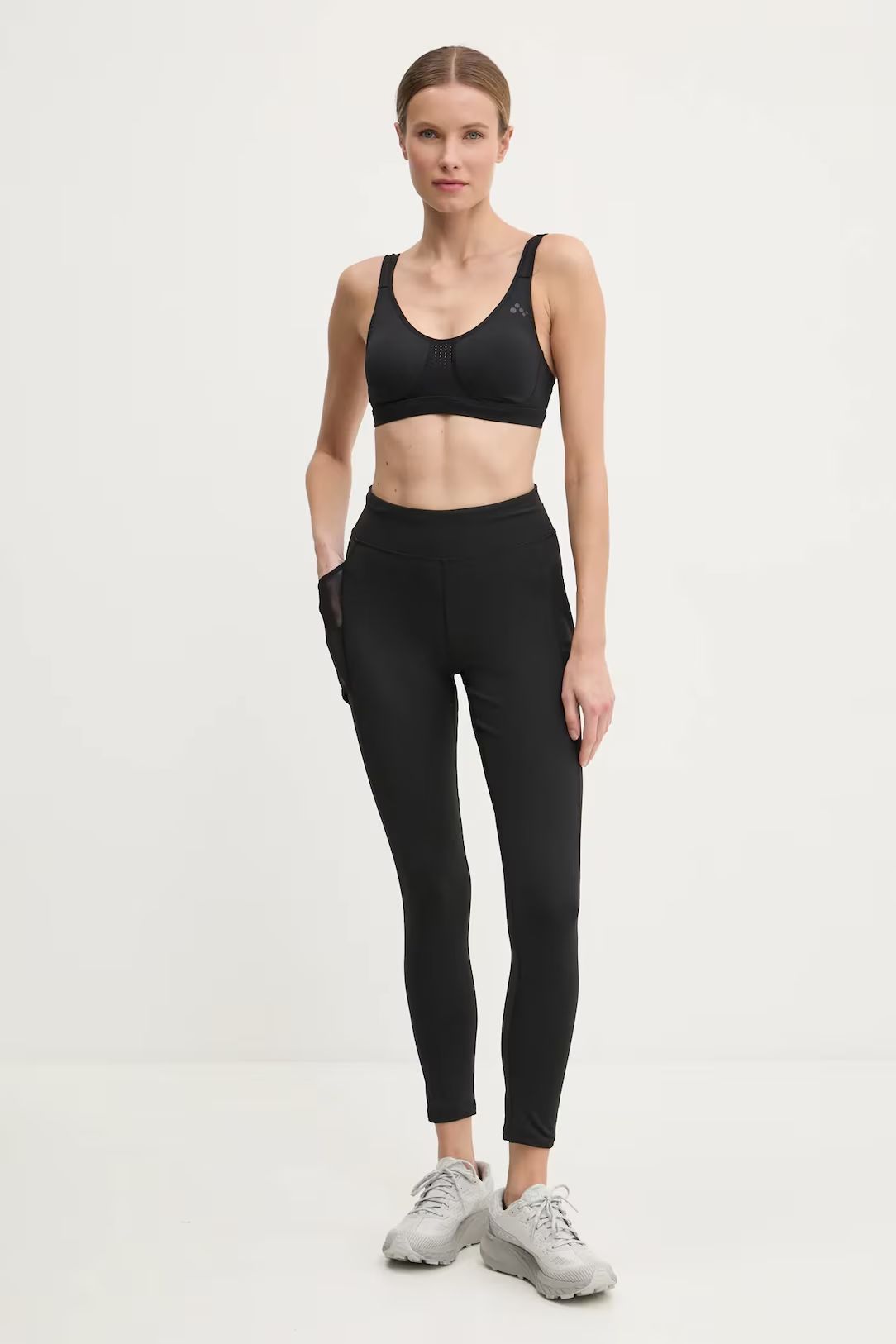 Women's Match Logo Tights Leggins Black