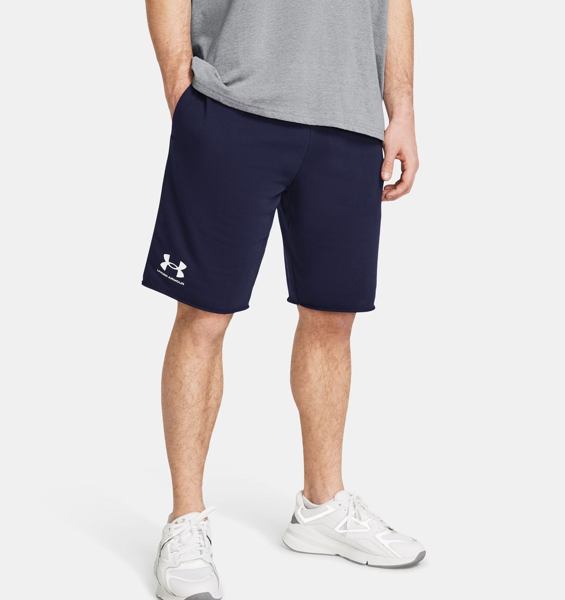 Pantalones cortos Rival Terry Hombre Midnight Navy/Onyx White