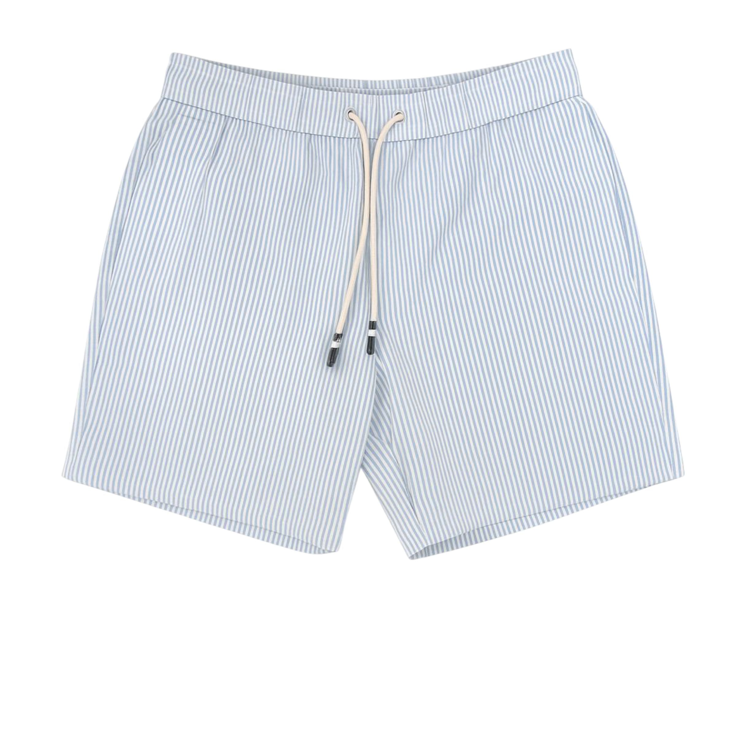 Costume Swim Uomo Light Blue/White