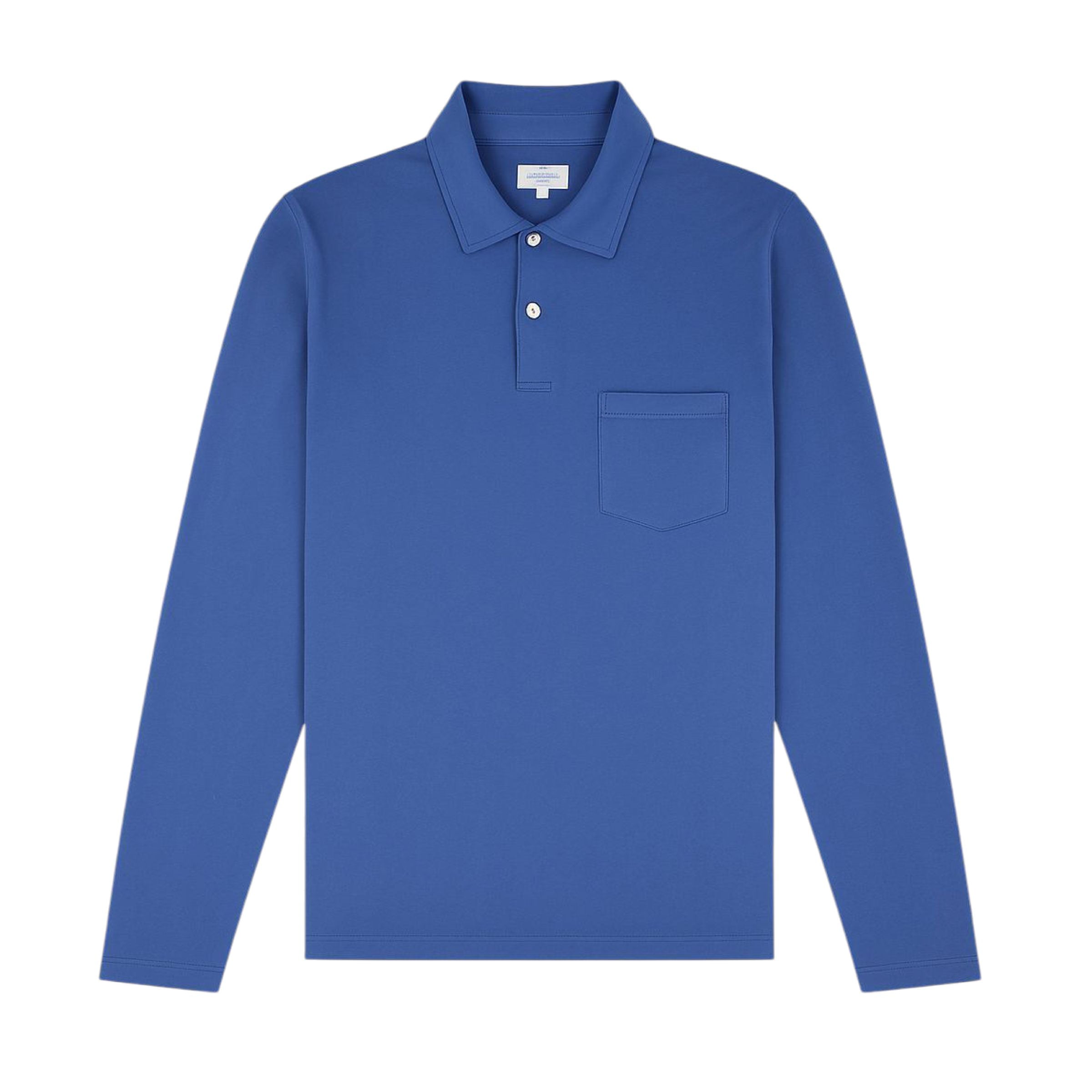 Polo Jersey Long Sleeves Uomo Blue Navy