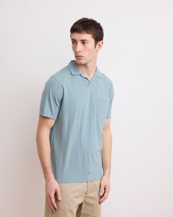Polo Piqué Uomo Celadon Green