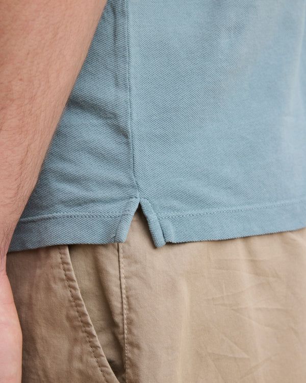 Polo Piqué Uomo Celadon Green