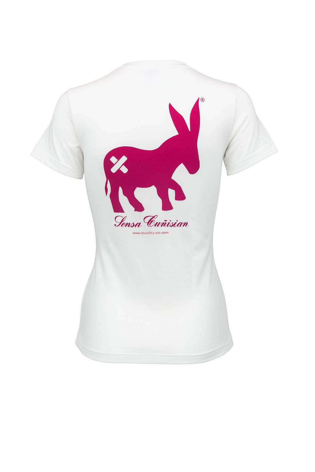 T-shirt Classic Logo Femme White/Fuxia