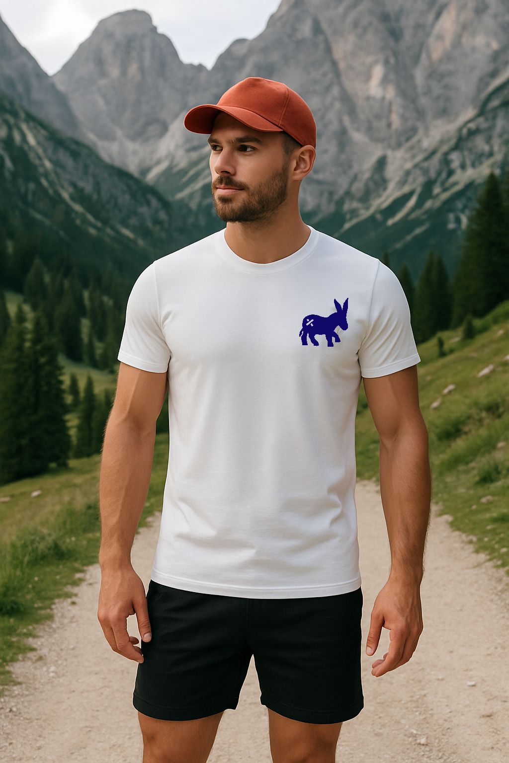 Mann Classic Logo T-shirt White/Navy