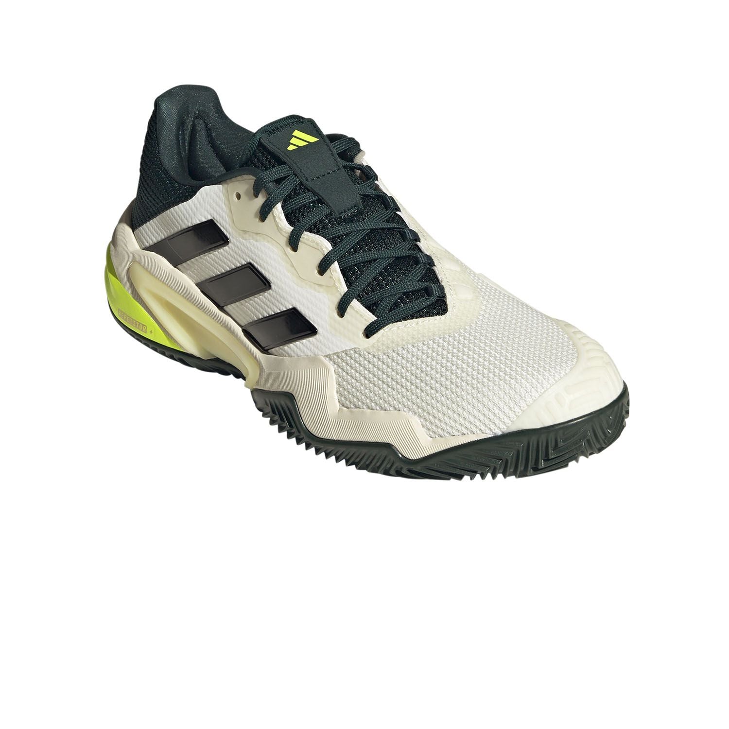 Men's Barricade 13 Clay Tennis Shoes Off White/Core Black/Aurora Ivy