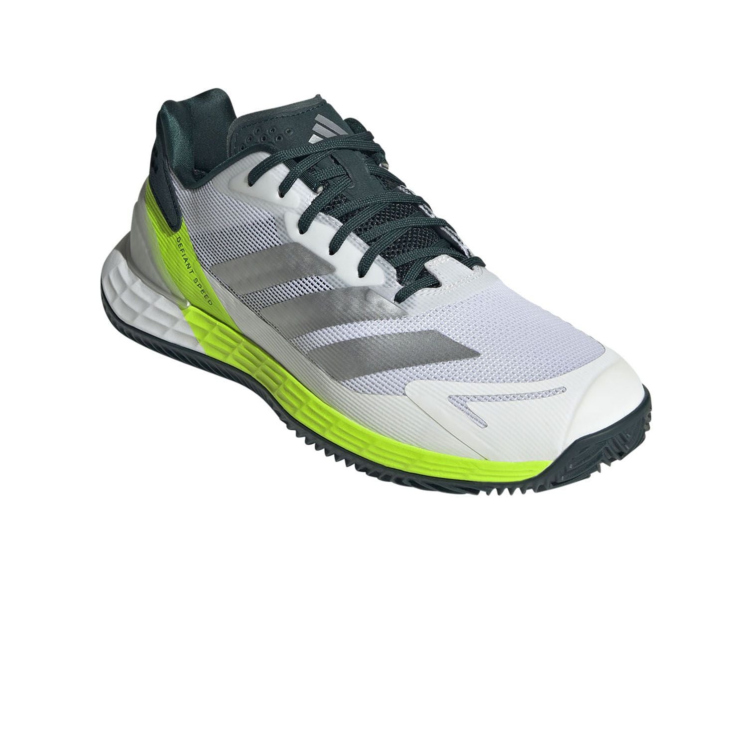 Men's Defiant Speed 2 Clay Tennis Shoes Footwear White/Aurora Ivy/Acid Lime