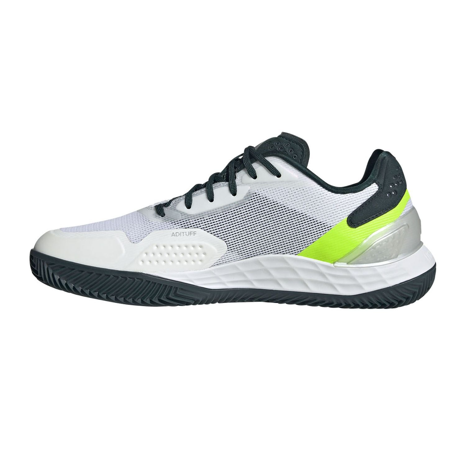 Men's Defiant Speed 2 Clay Tennis Shoes Footwear White/Aurora Ivy/Acid Lime