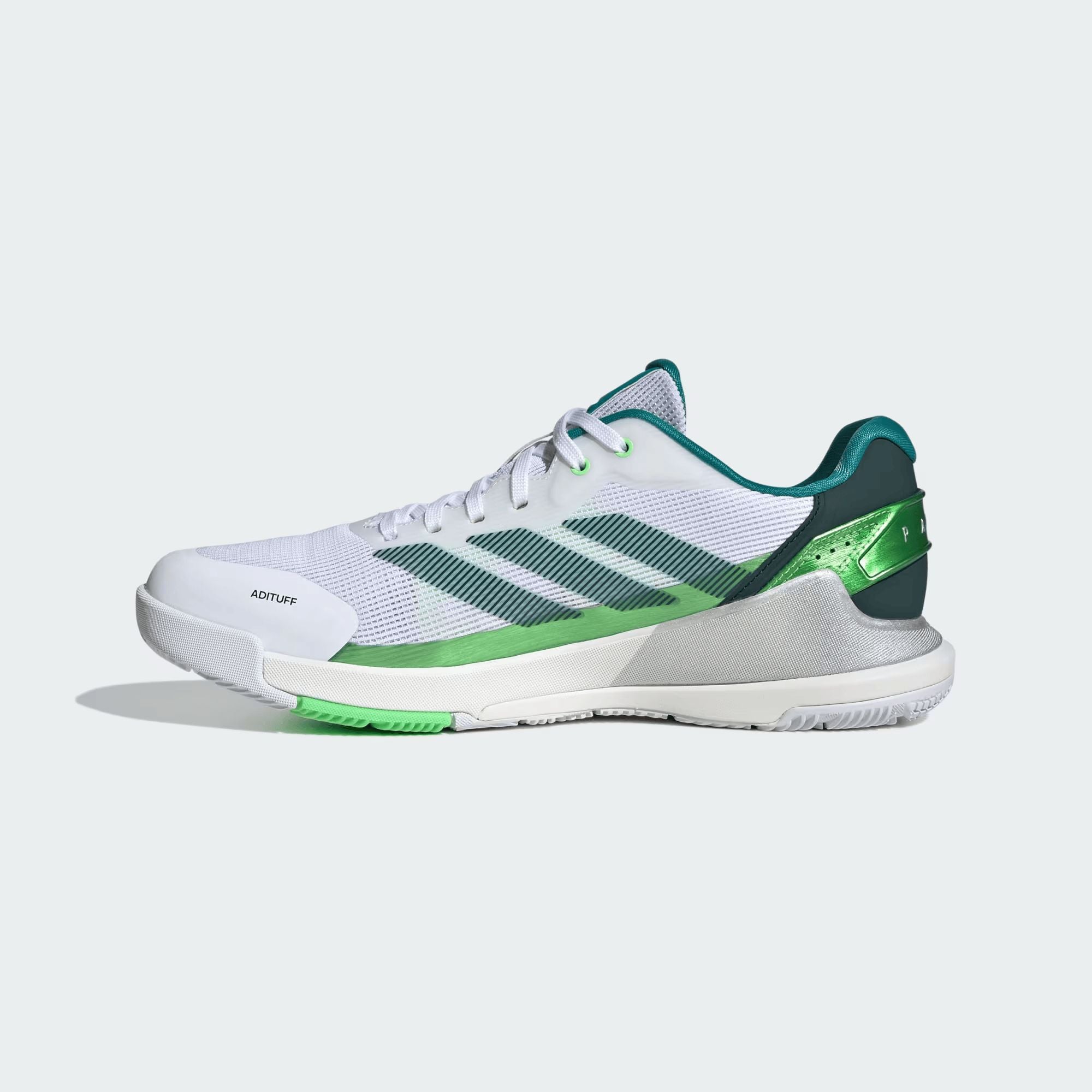 Men's Crazyquick LS Padel Padel Shoes Cloud White/Aurora Ivy/Lime Burst