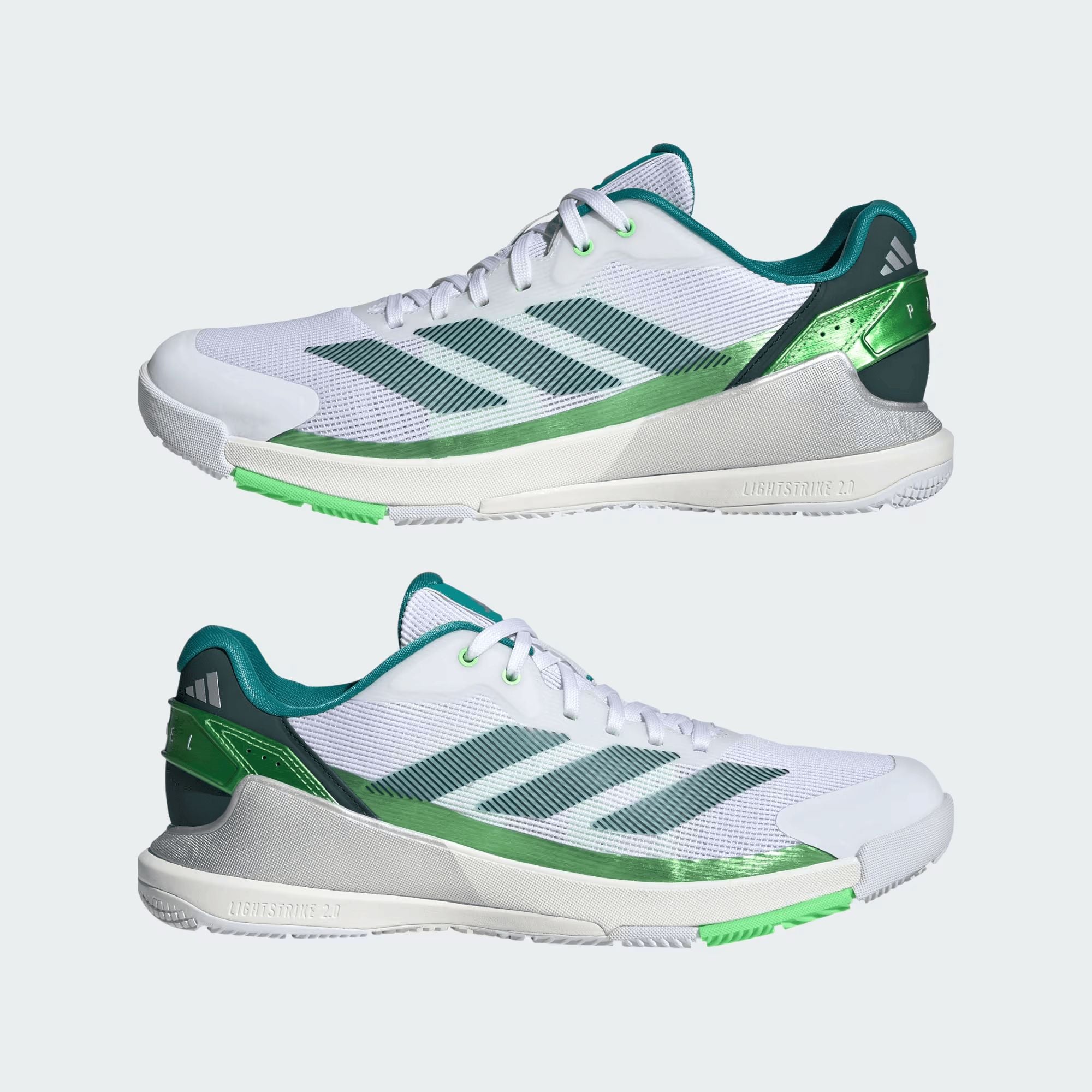 Men's Crazyquick LS Padel Padel Shoes Cloud White/Aurora Ivy/Lime Burst