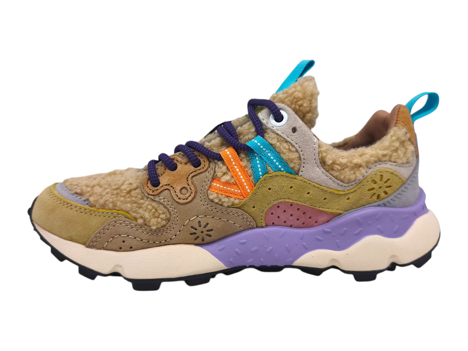 Zapatillas Yamano 3 Teddy Mujer Beige/Multi