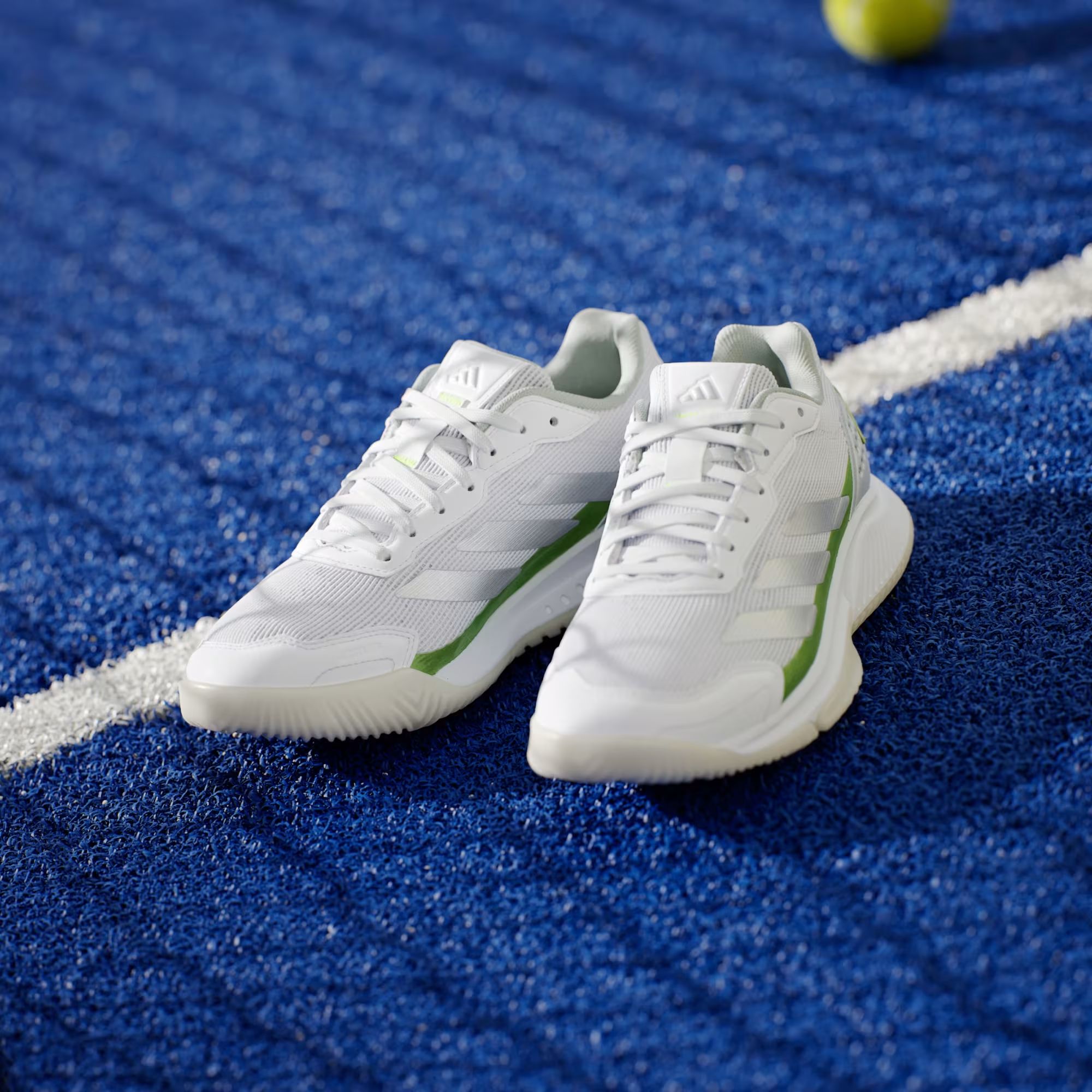 Scarpe da Padel Courtquick Donna Cloud White/Silver Metallic/Lucid Lemon