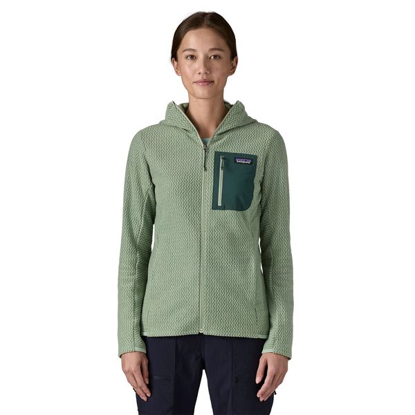 Maglia R1 Air Full-Zip Hoody Donna Ellwood Green