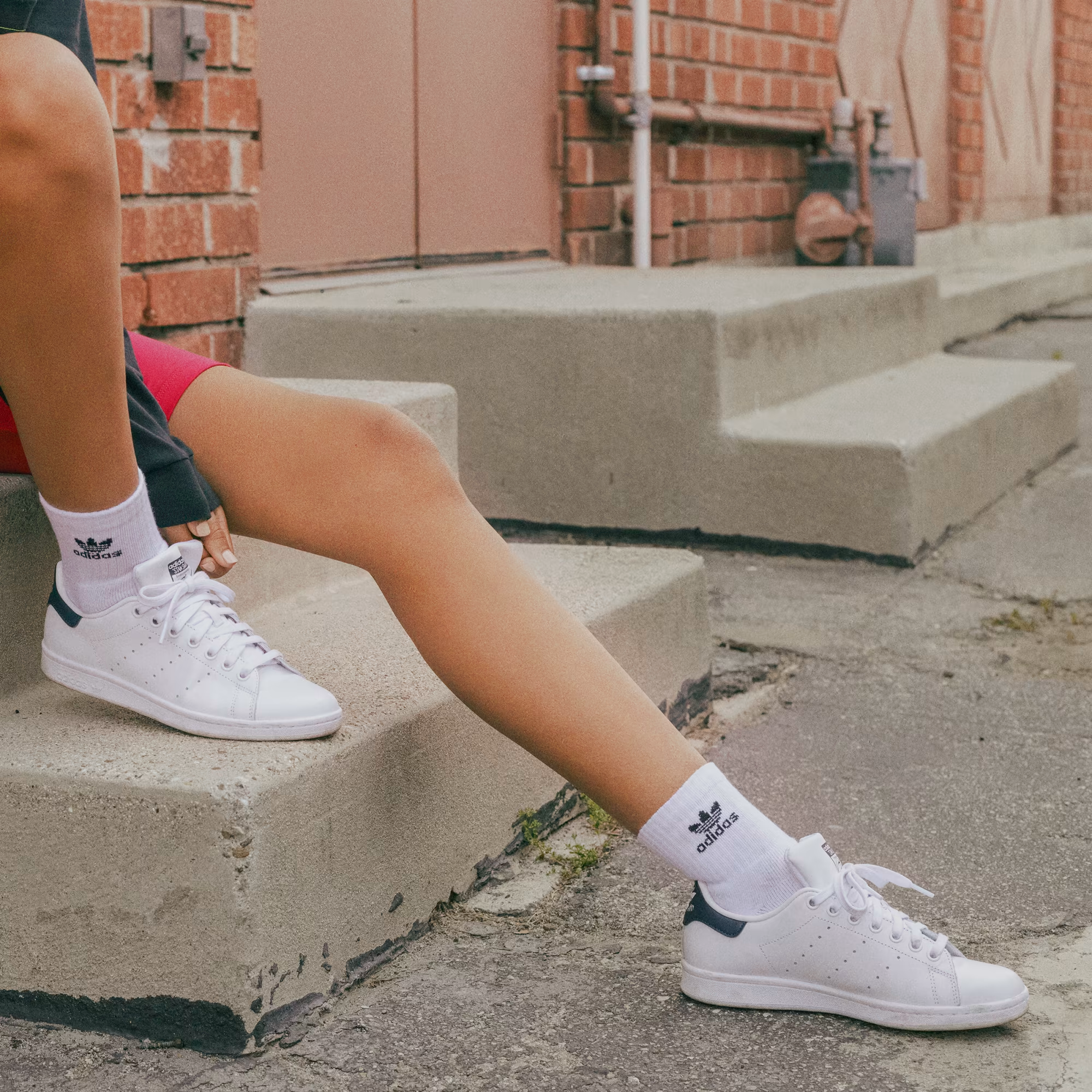 Scarpe Stan Smith Core White/Dark Blue