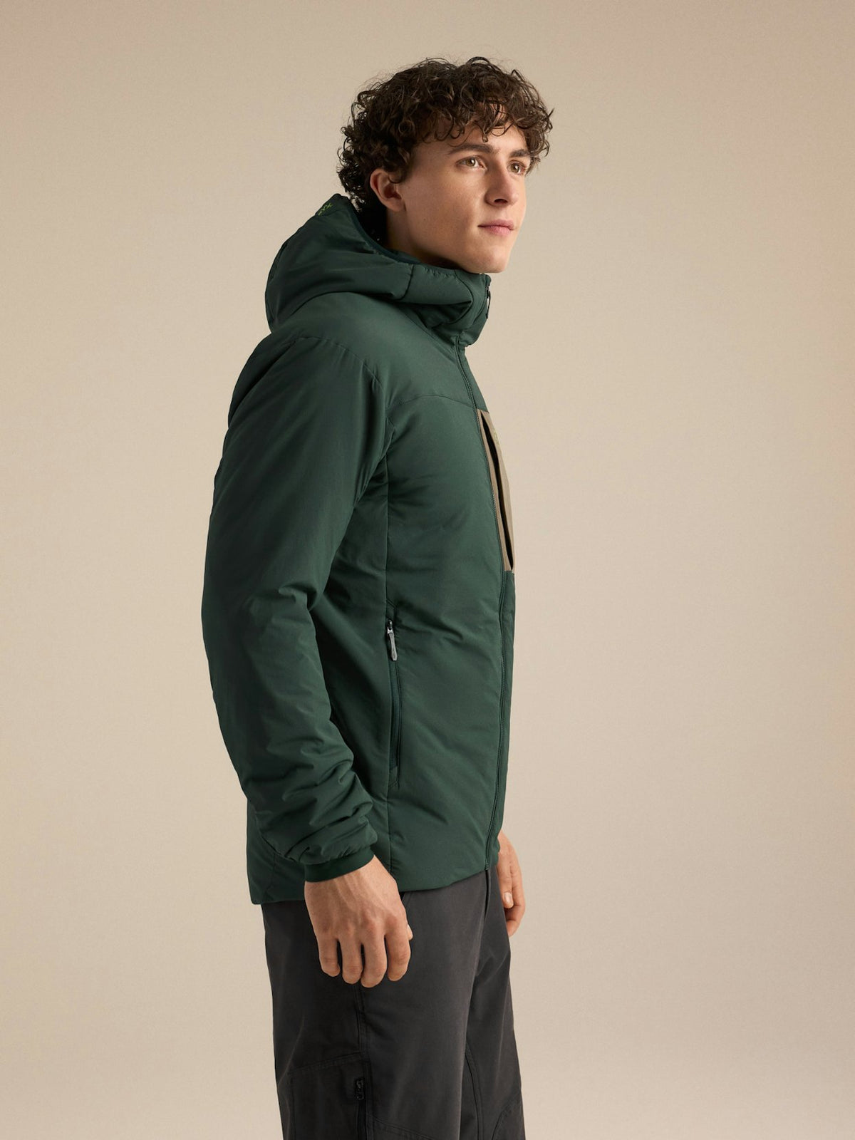 Giacca Proton Hoody Uomo Dark Jade/Mongoose