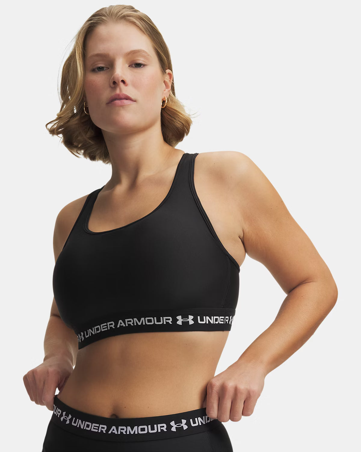 Frau Armour Mid Crossback Top Ultimate Black