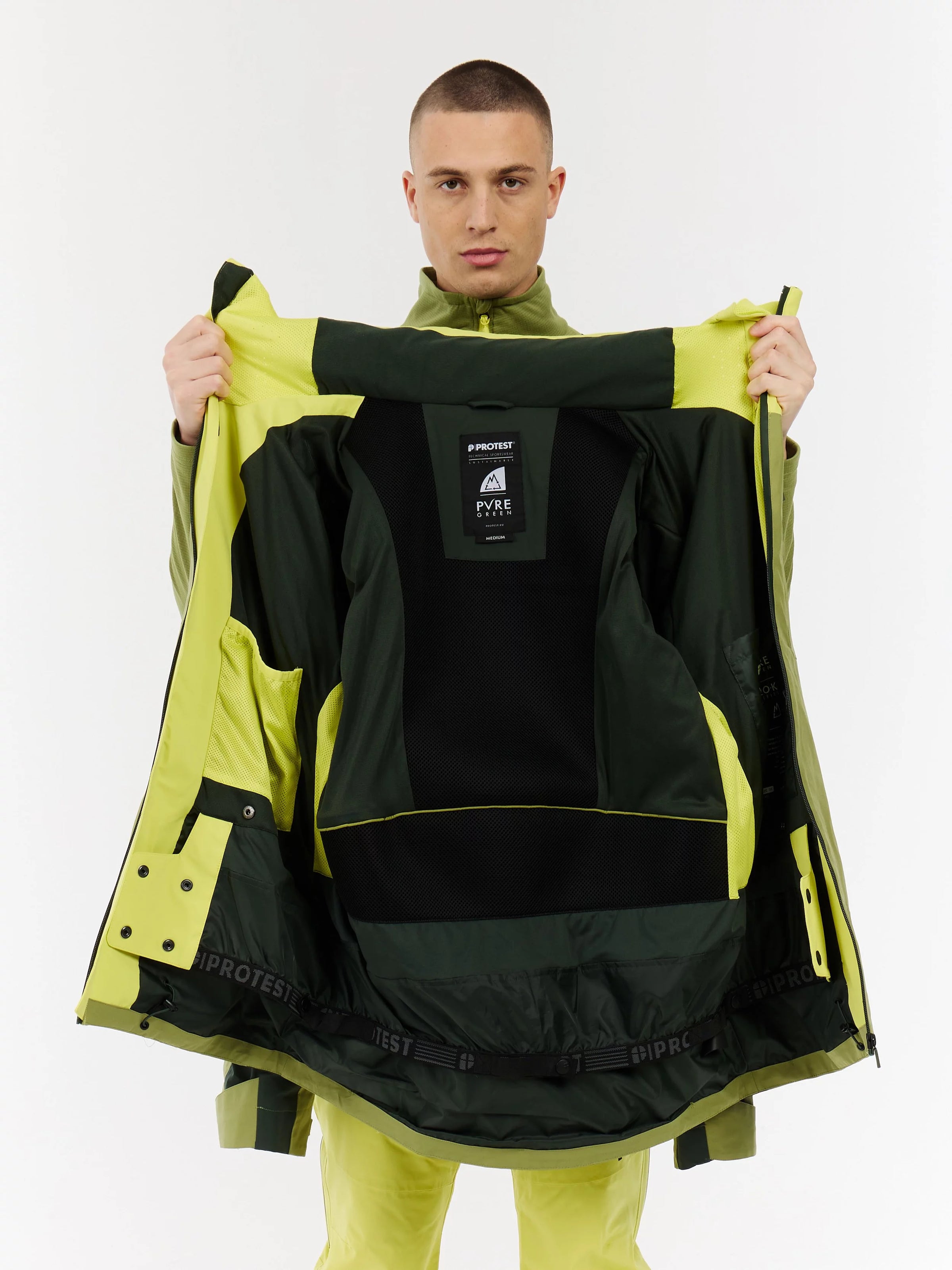 Mann Throw Jacke Herbal Green