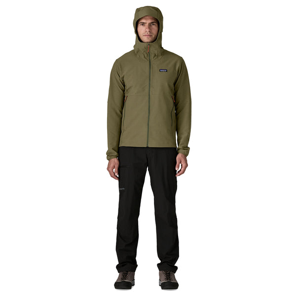 Chaqueta R1 TechFace Hoody Hombre Basin Green