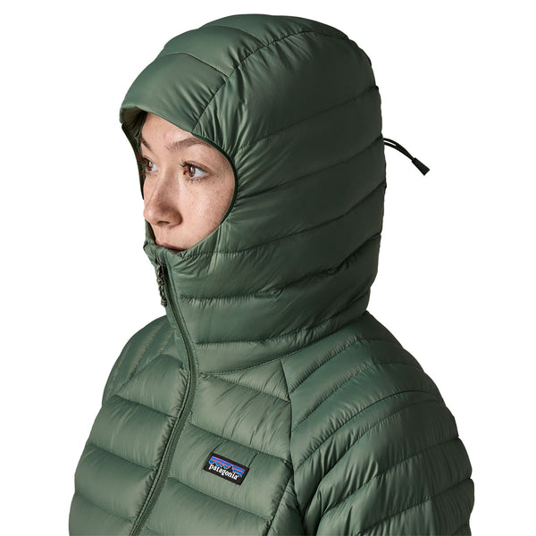 Women's Down Sweater Hoody Down Jacket Canopy Green
