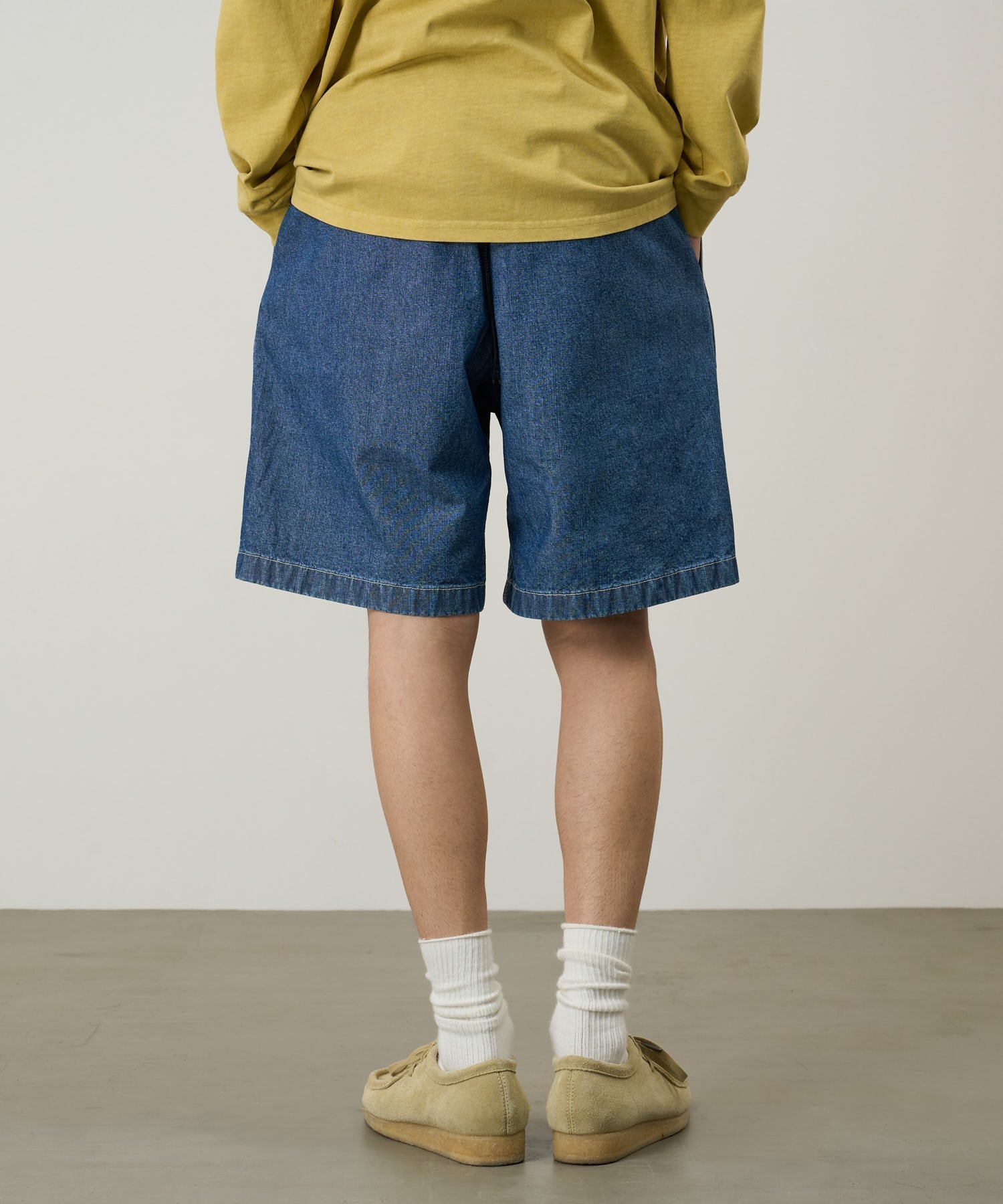 Pantaloncini Japanese Chambray Uomo Blue