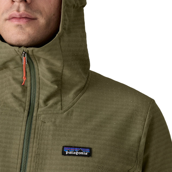 Chaqueta R1 TechFace Hoody Hombre Basin Green