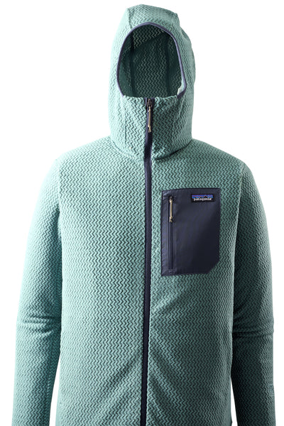Men's R1 Air Full-Zip Hoody Sweater Blue Sage