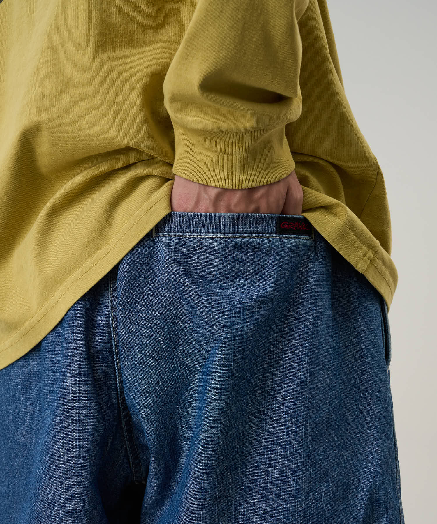 Pantaloncini Japanese Chambray Uomo Blue