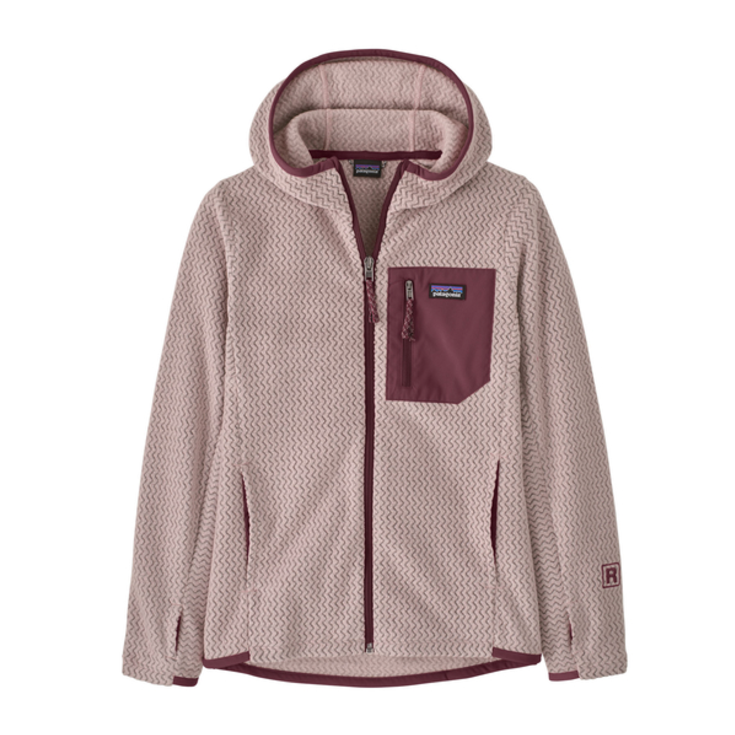 Maglia R1 Air Full-Zip Hoody Bambina Pink Frost
