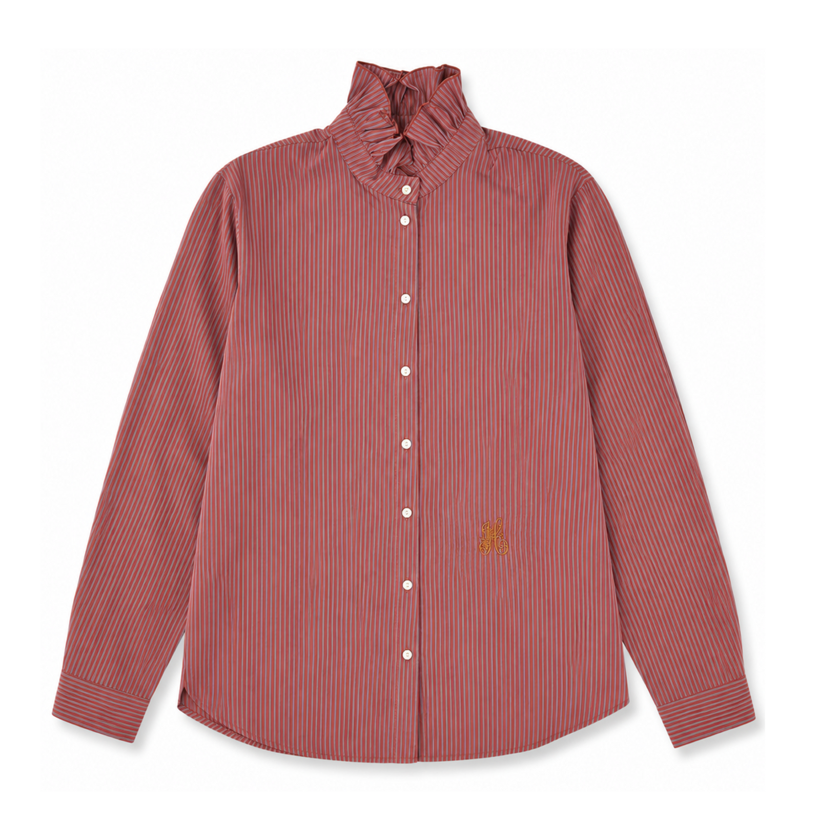 Frau Cleo Stripe Hemd Burgundy