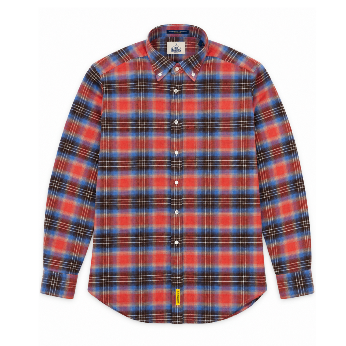 Mann Bradford Flannel Hemd Coral/Sky