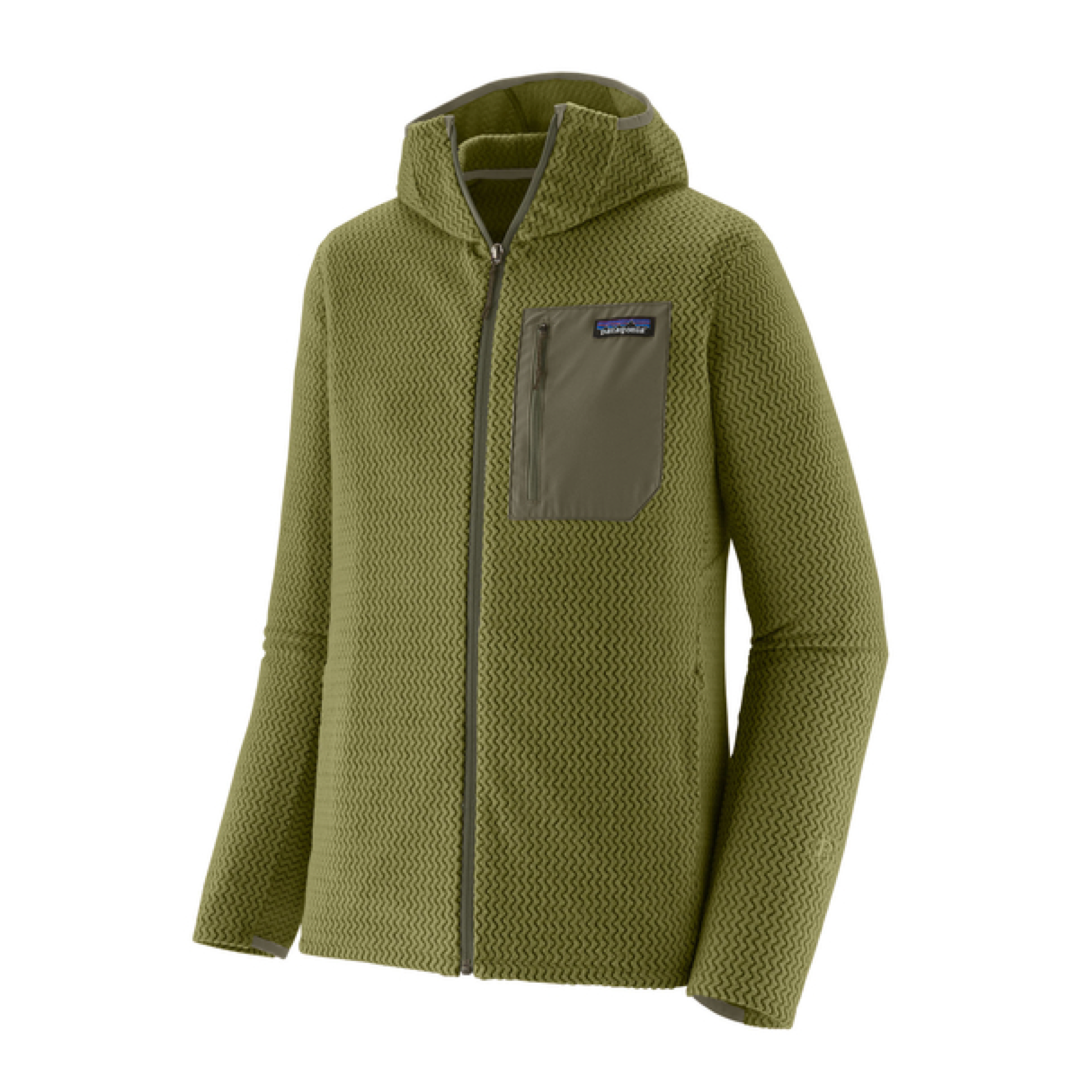 Maglia R1 Air Full-Zip Hoody Uomo Caper Green