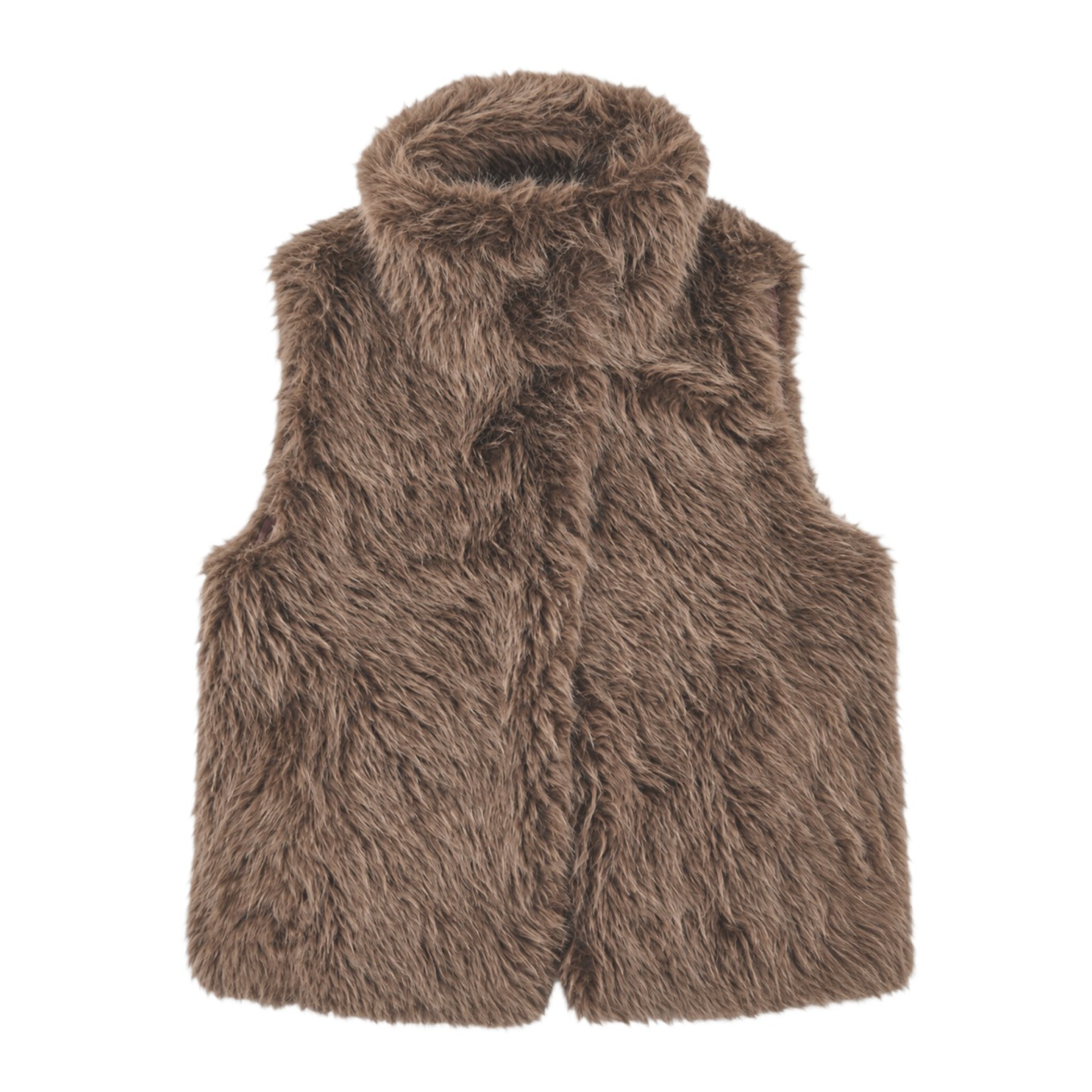Gilet Verso Donna Glossy Brown