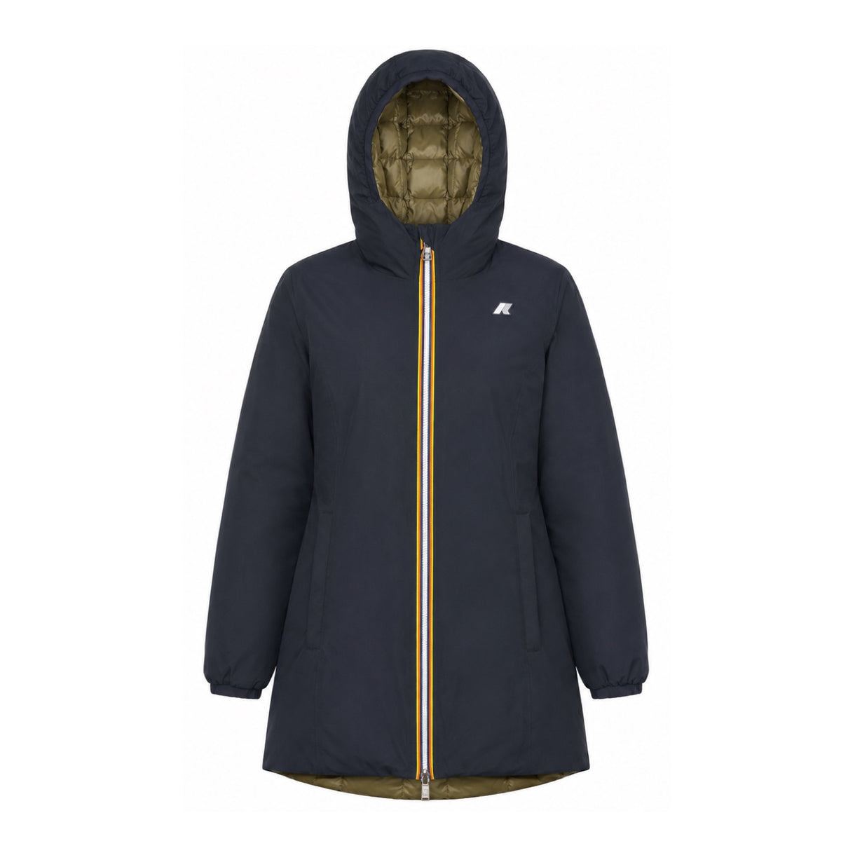 Kway | Plumifero Denise St Thermo Double Mujer Black Pure/Green Army