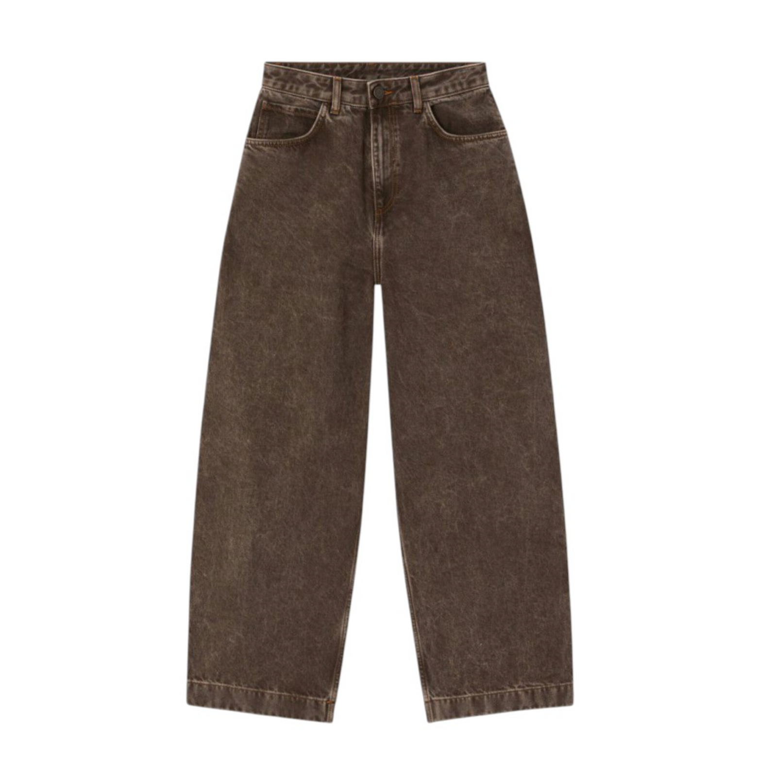 Pantaloni Oshow Loose Donna Stone Brown