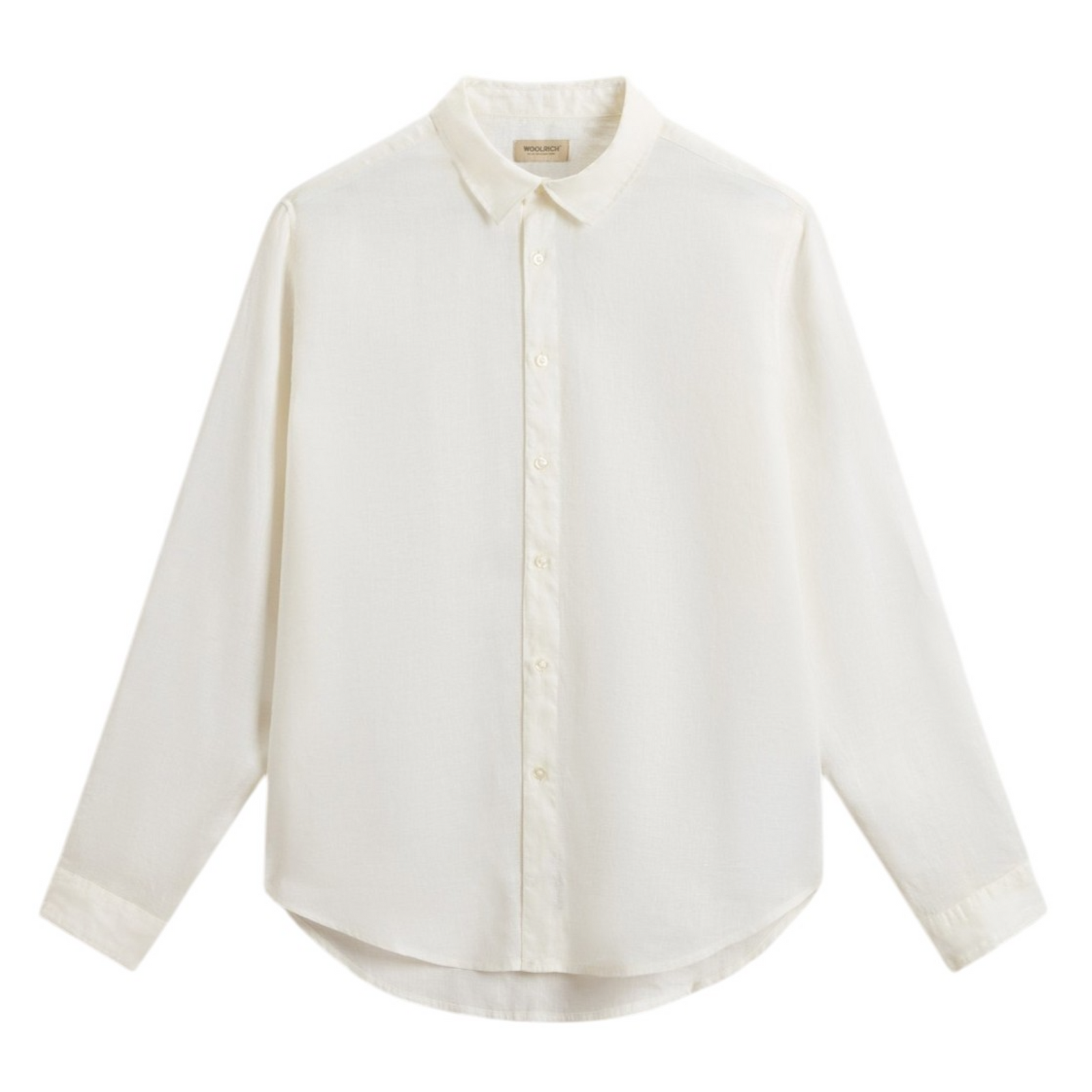 Camicia Linen Uomo Arctic White