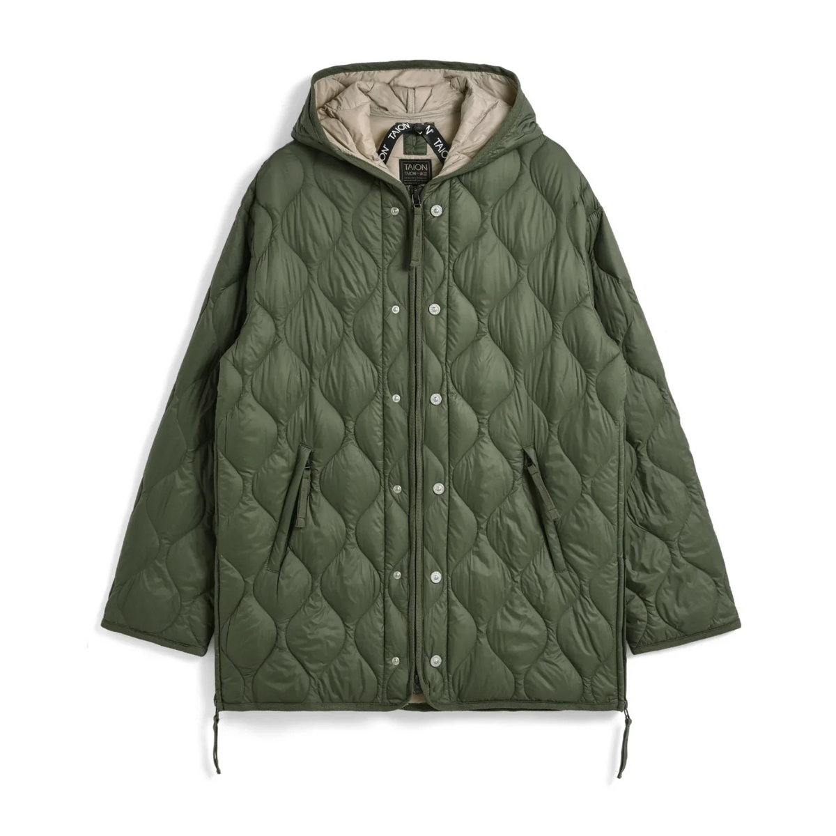Militär W-Zip Huva Dunjacka Olive